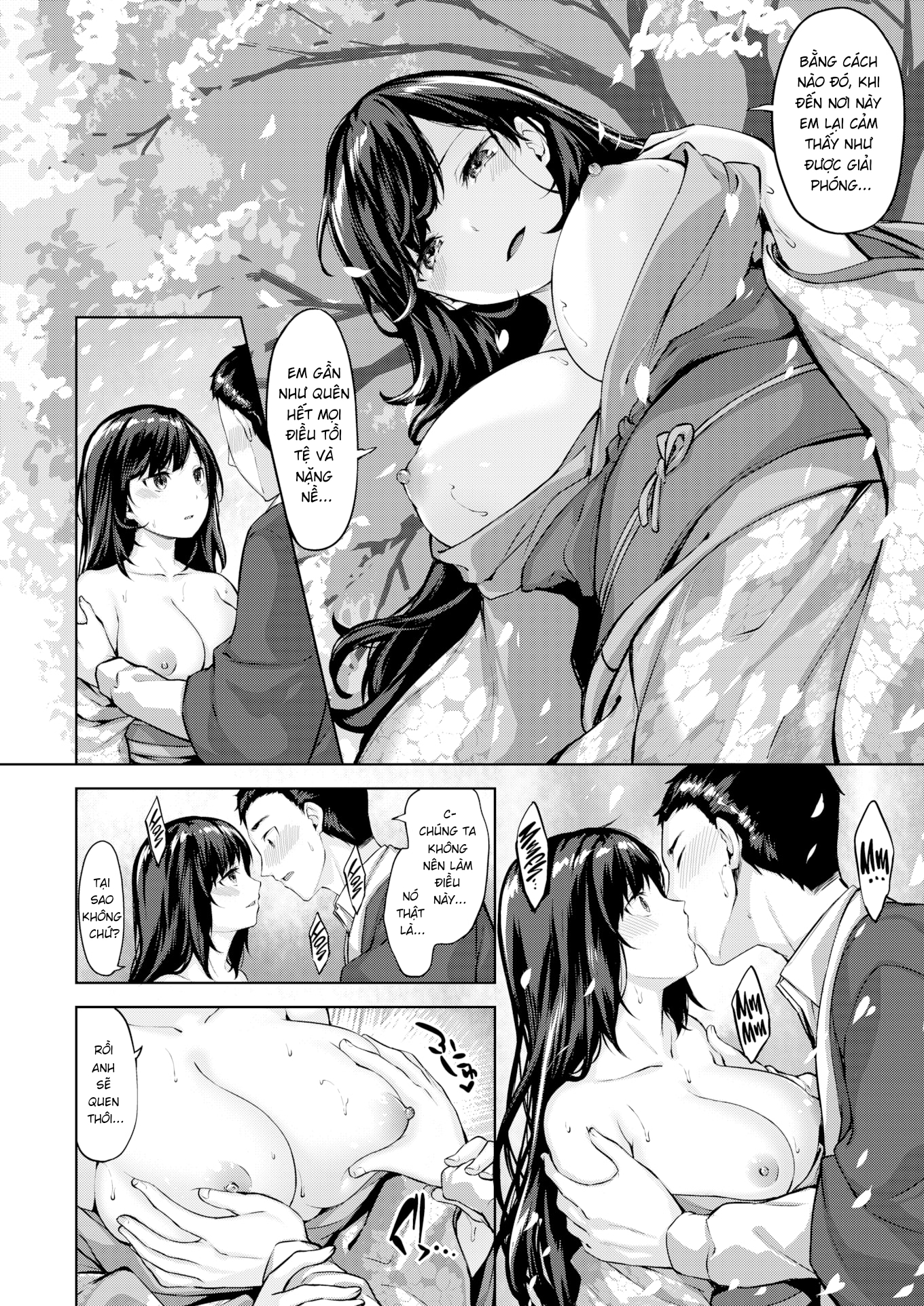 Đọc truyện hentai Hơi thở dưới cây hoa anh đào - Oneshot