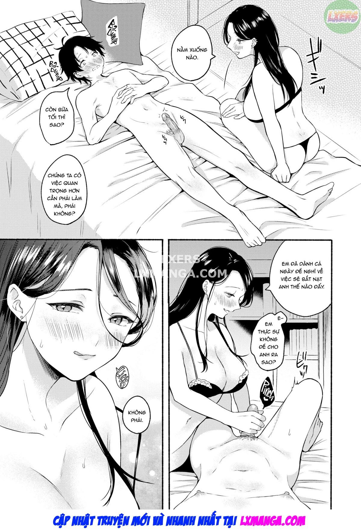 Đọc truyện hentai Cậu học trò và cô gia sư phòng bên - Oneshot