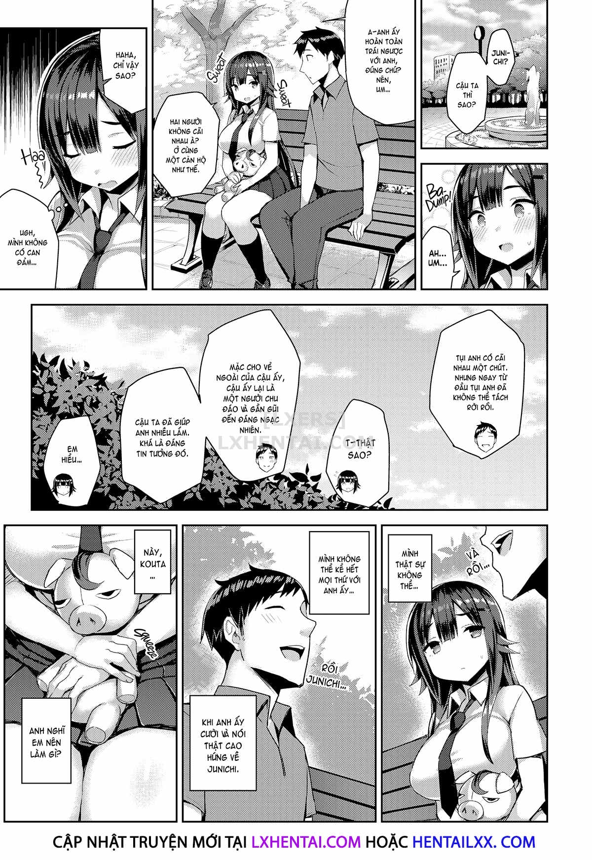 Đọc truyện hentai Curvy Tales - Chap 4 - More of an Urge to NTR a Girlfriend in a School Swimsuit