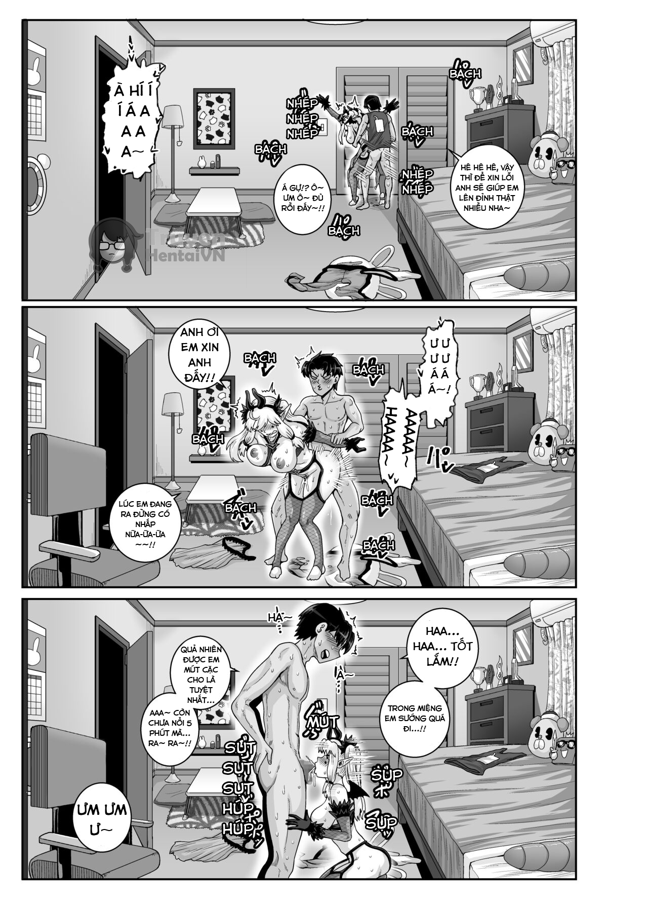 Đọc truyện hentai Dạy dỗ con em gái phiền phức này bằng cá chà bặc - Chap 3