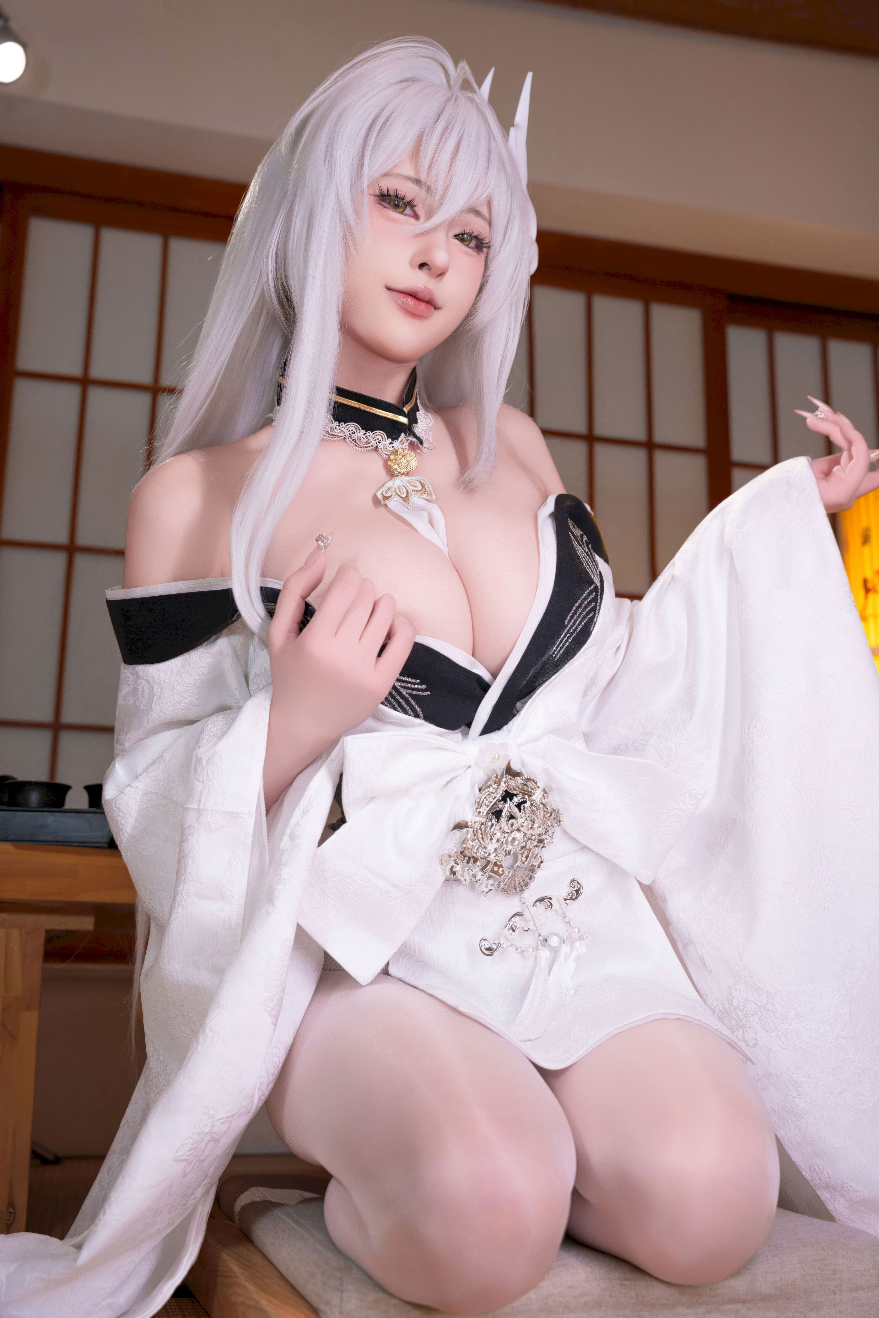 Đọc truyện hentai Tuyển tập Albums siêu phẩm Cosplay - Chap 1429 - Yuno Shimizu - Azur Lane Hakuhou Kimono