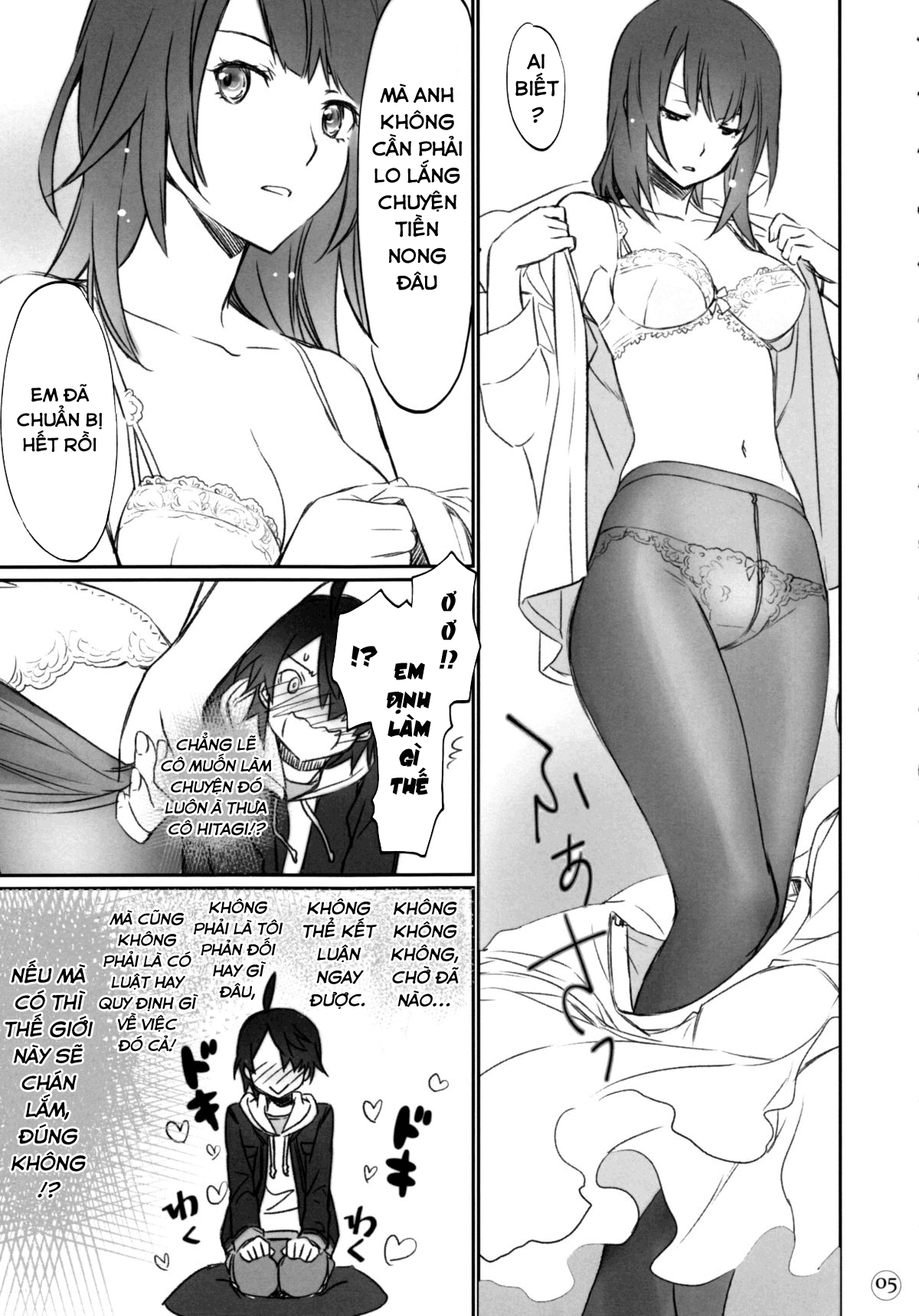 Đọc truyện hentai Hitagi family (Bakemonogatari) - Chap 1
