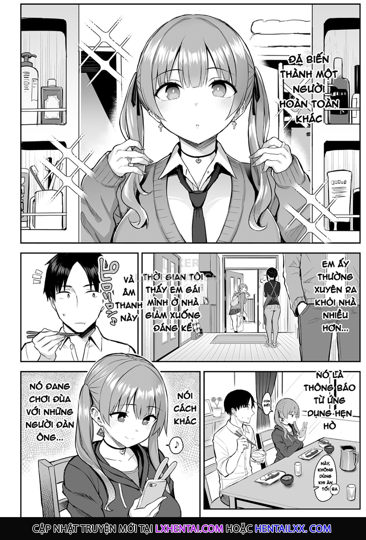 Đọc truyện hentai Moto InCha no Kyonyuu Yariman Imouto ga Erosugite, Onii-chan wa Mou...!! - Chap 1