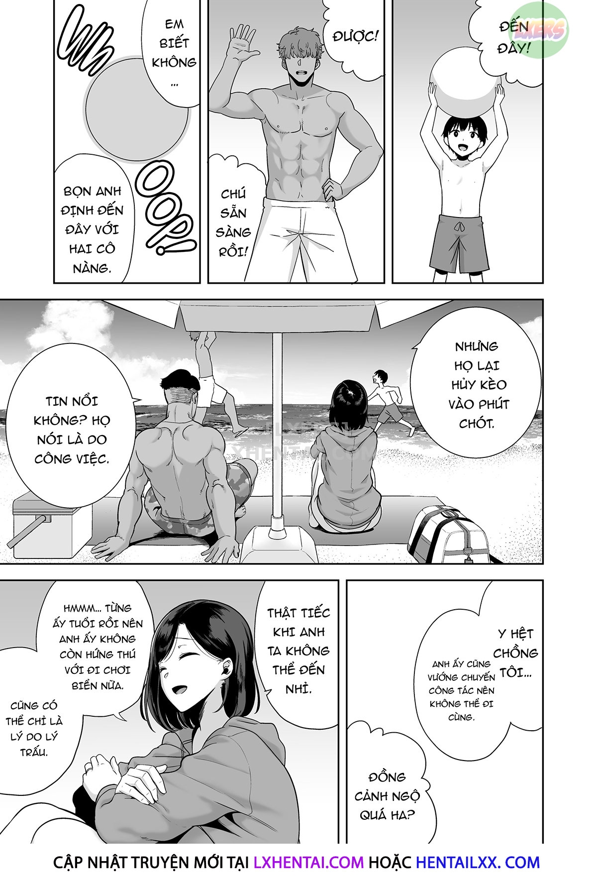 Đọc truyện hentai Natsuzuma ~Natsu, Ryokan, Nanpa Otoko-Tachi Ni Ochita Tsuma~ - Chap 1 - Không che