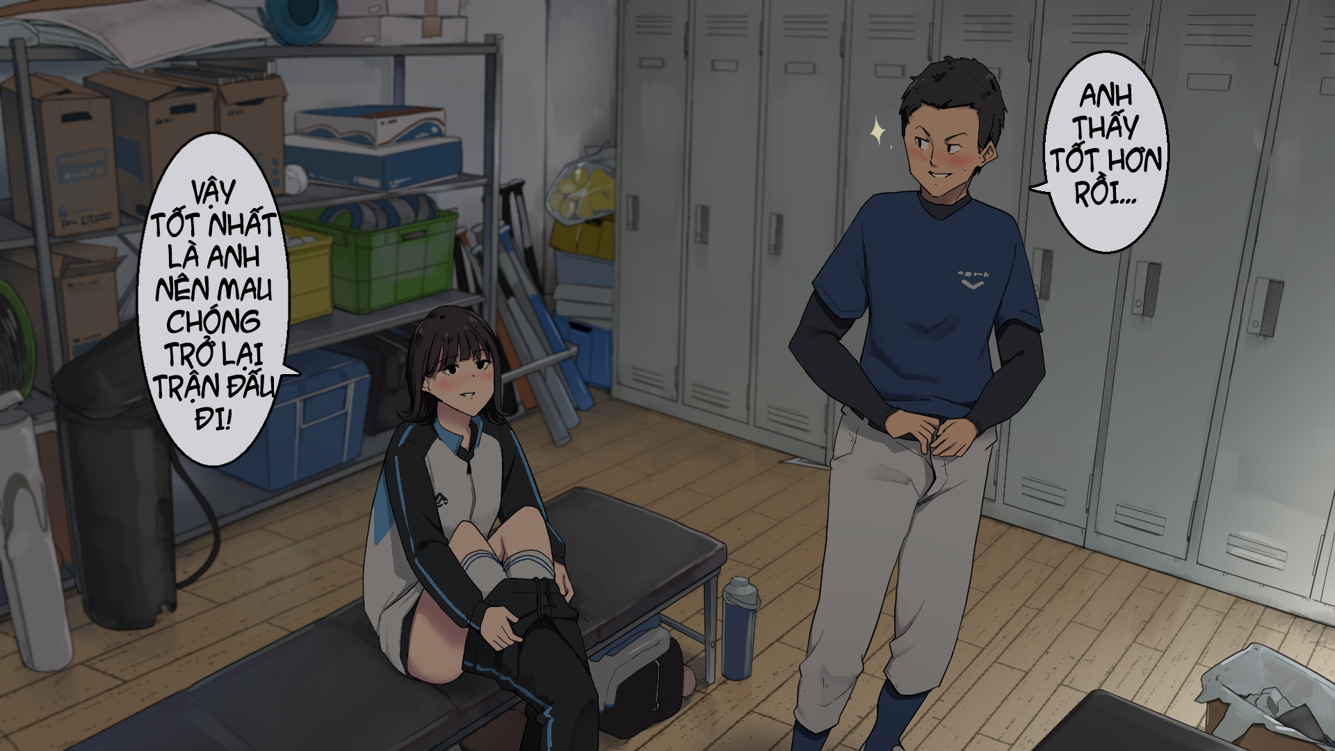 Đọc truyện hentai Tsukiatteru Senpai Joshi Manager Ni Bushitsu De Nuite Morau - Oneshot