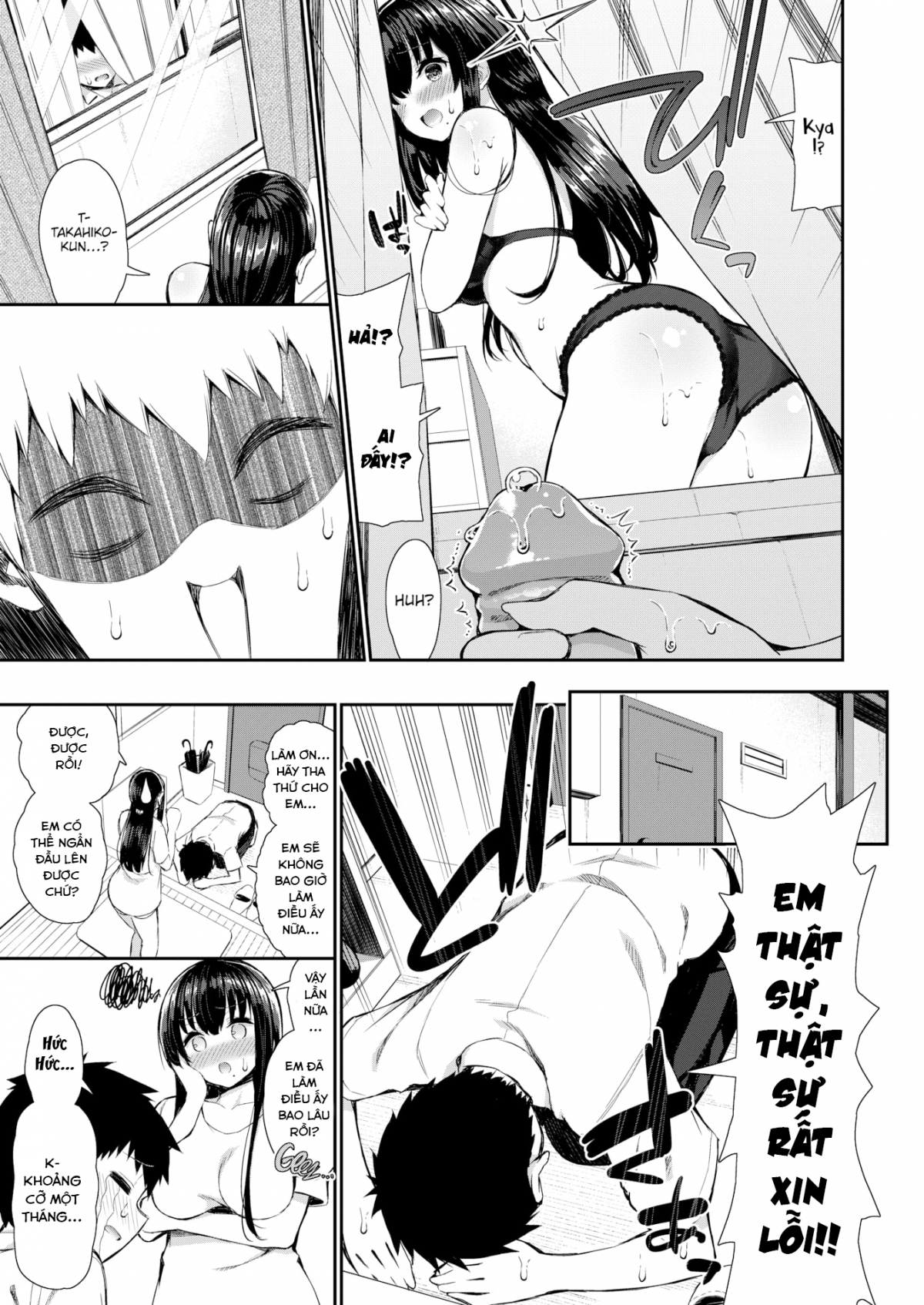 Đọc truyện hentai The Stocking Lady Next Door - Chap 1 ~ The Stocking Lady Next Door