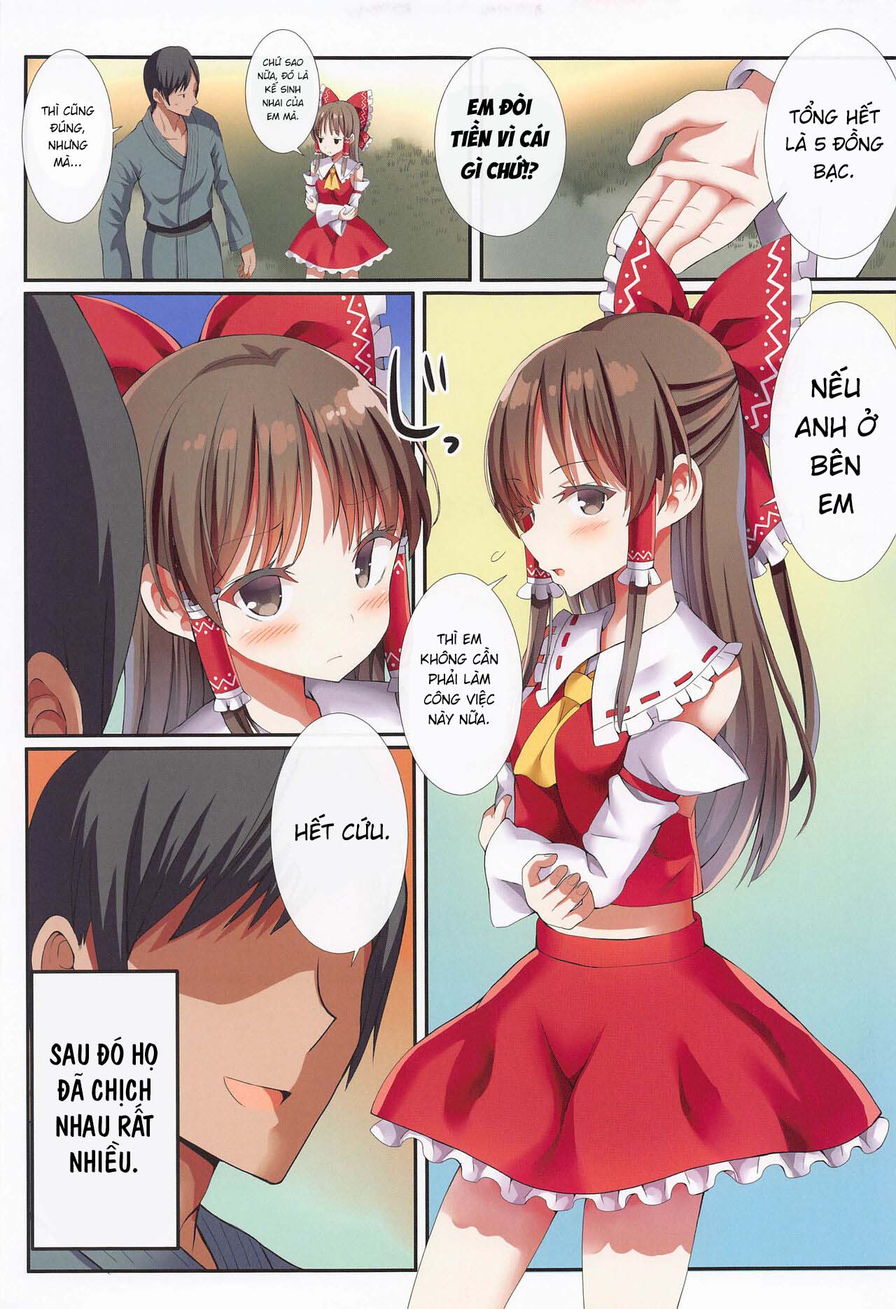 Đọc truyện hentai Miko-san bé nhỏ của Hakurei và những bụi cây bí mật - Oneshot