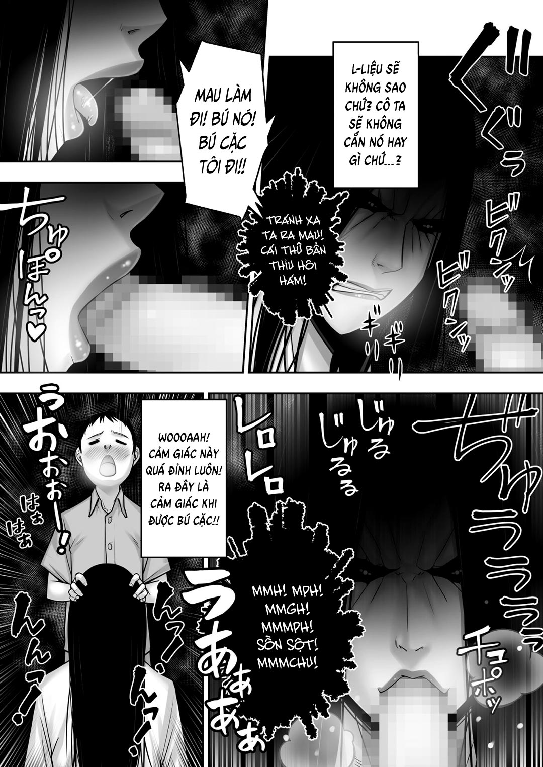 Đọc truyện hentai Cậu trai tân đụ ma nữ ám phòng mình - Oneshot