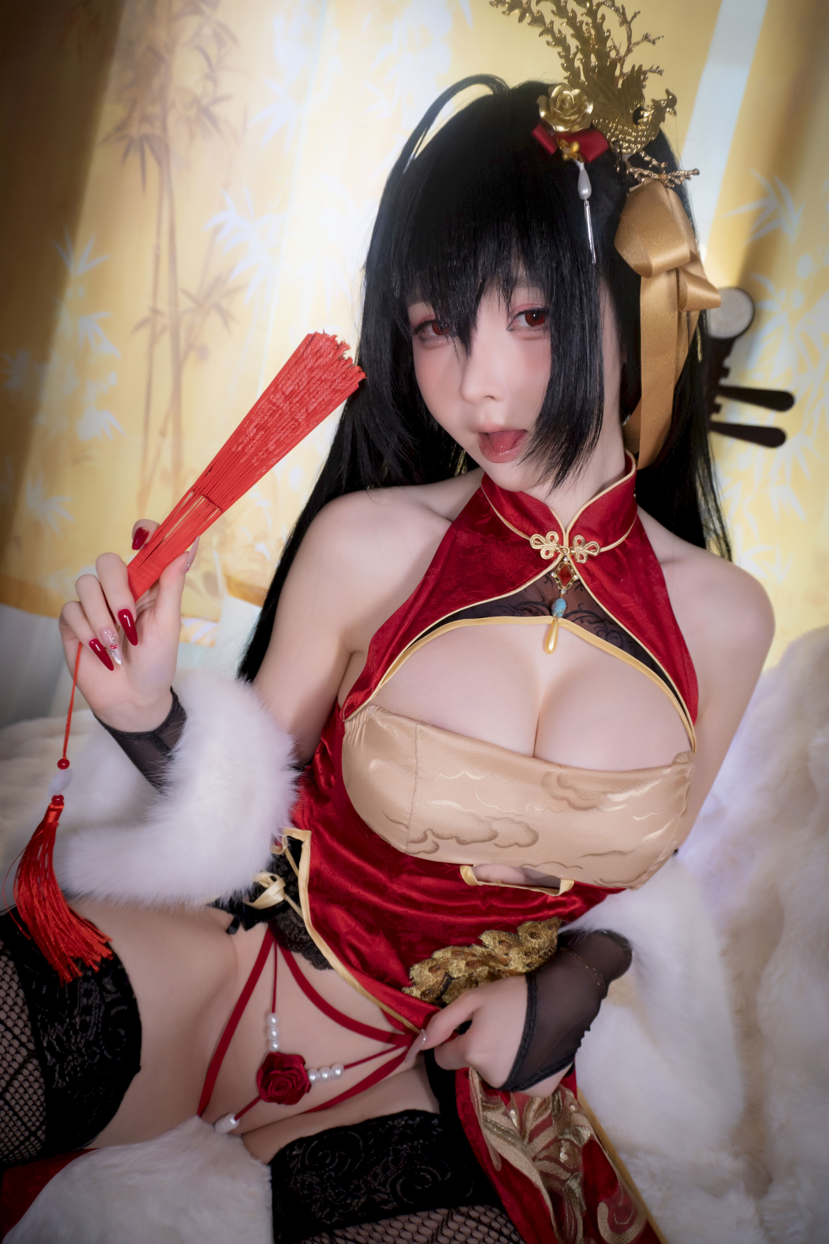 Đọc truyện hentai Tuyển tập Albums siêu phẩm Cosplay - Chap 1411 - Yi Xiaoyangze Dafeng Cheongsam