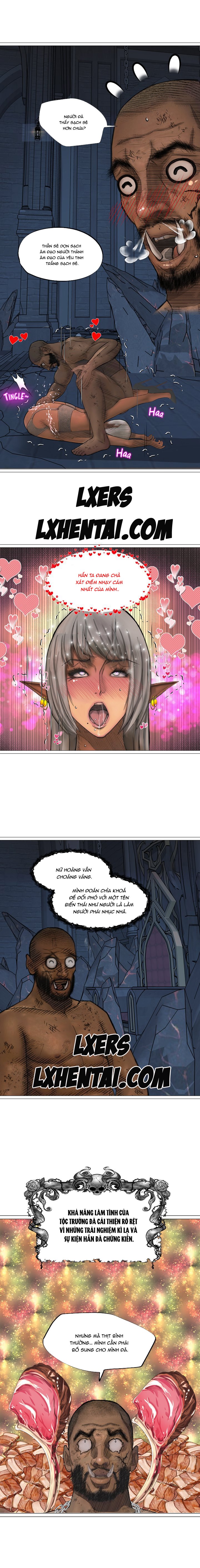 Đọc truyện hentai Nữ Hoàng Dark Elf Và Nô Lệ Orc - Chap 14