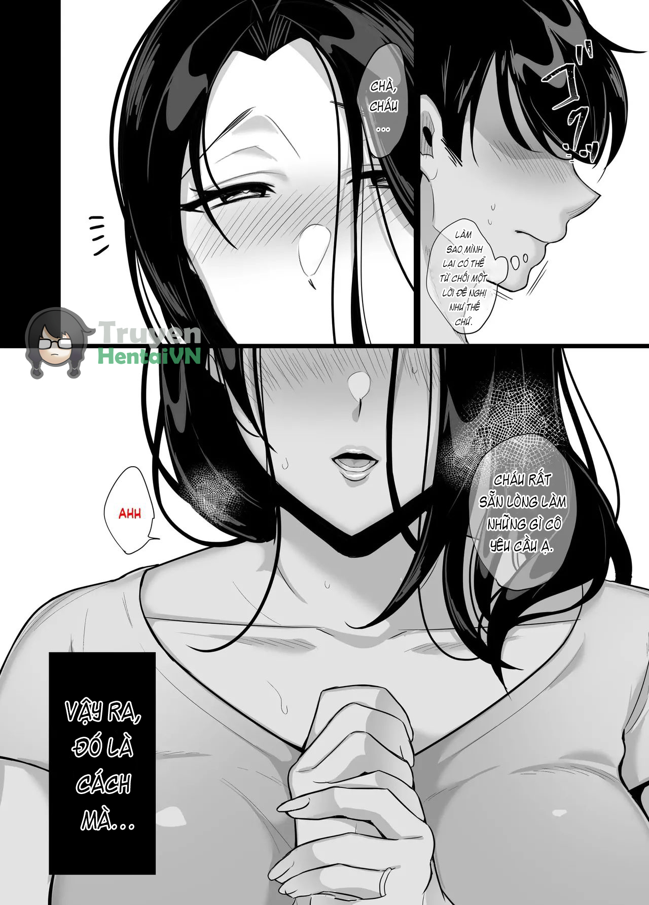 Đọc truyện hentai Kanojo no Haha ni Taberareru ~ Yuuwaku sarete Naisho no Furin Kankei - Oneshot