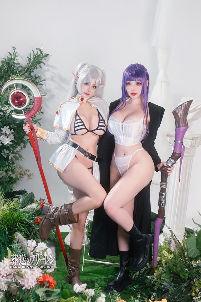 Đọc truyện hentai Tuyển tập Albums siêu phẩm Cosplay - Chap 1042 - Byoru & Hana Bunny – Frieren & Fern
