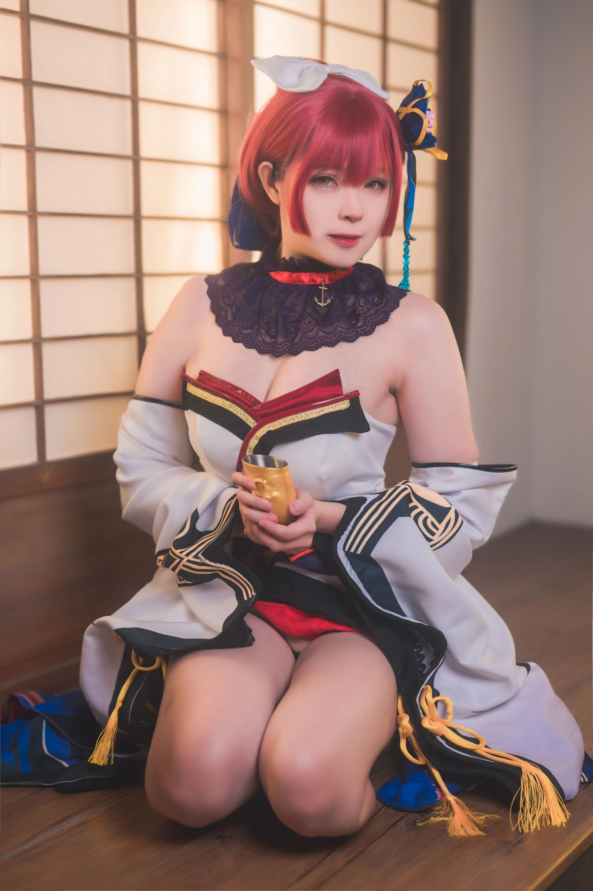 Đọc truyện hentai Tuyển tập Albums siêu phẩm Cosplay - Chap 450 - [Nanaki] Hozhong Marin Kimono X'mas