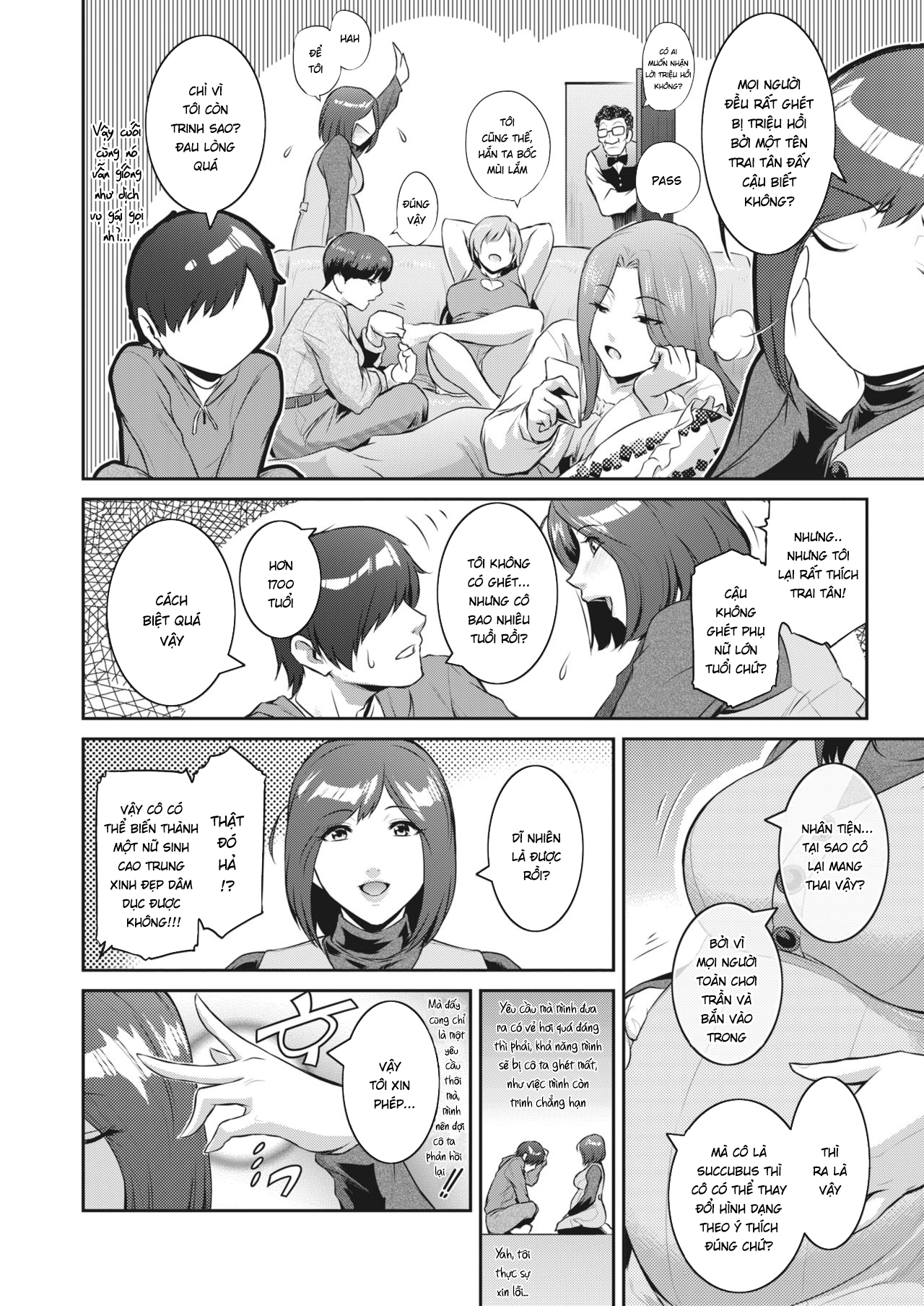 Đọc truyện hentai Tôi đã triệu hồi một Succubus, nhưng đó lại là một bà mẹ đang mang thai - Oneshot