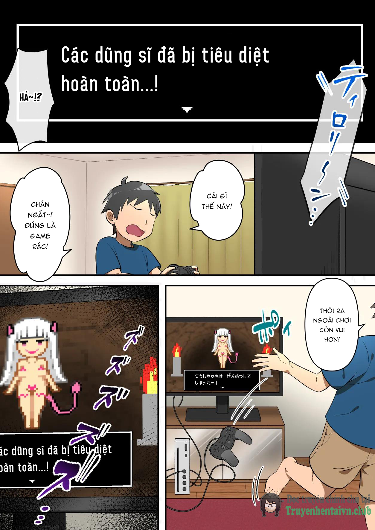Đọc truyện hentai Game Over go no Sekai ~Tsuyo Tsuyo Inma ni Haiboku Shita Yusha ga Inma no Yobun to Shite Yosei o Mattousuru Hanashi~ - Oneshot