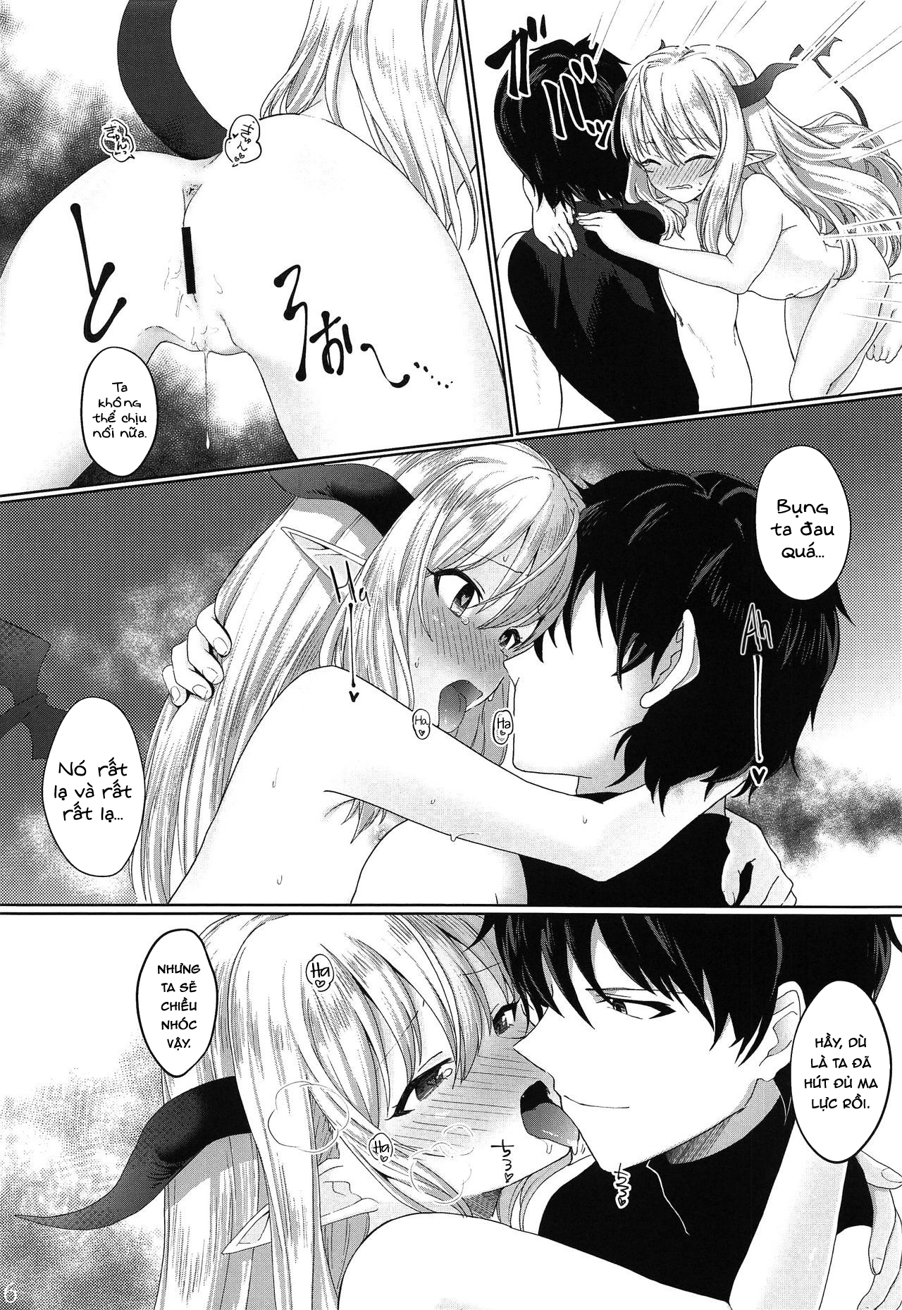 Đọc truyện hentai Yuusha no Dorei Inmon ga Maou no Musume o Youshanaku Osou! - Oneshot