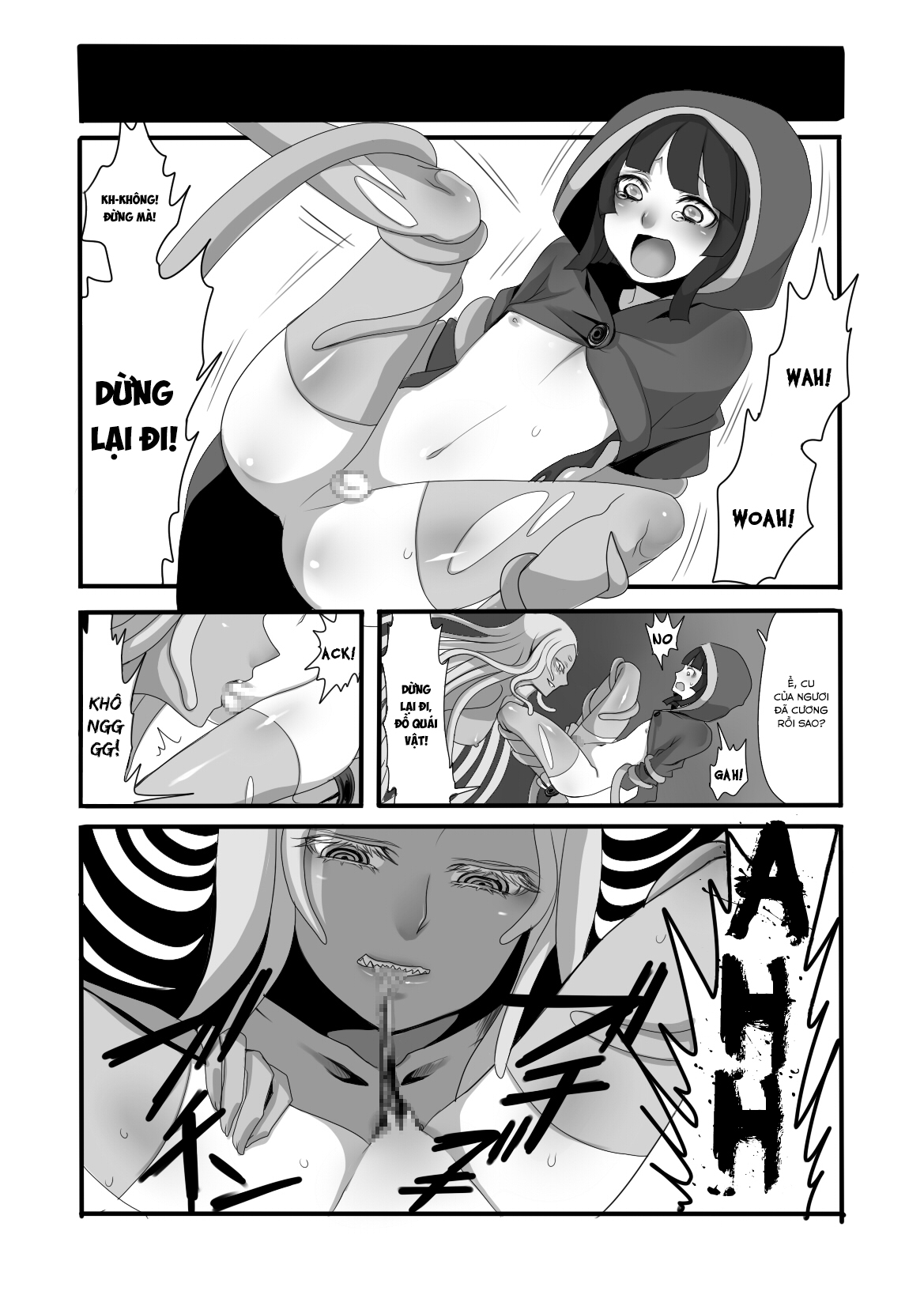 Đọc truyện hentai Quái vật, anh hùng và pháp sư - Oneshot