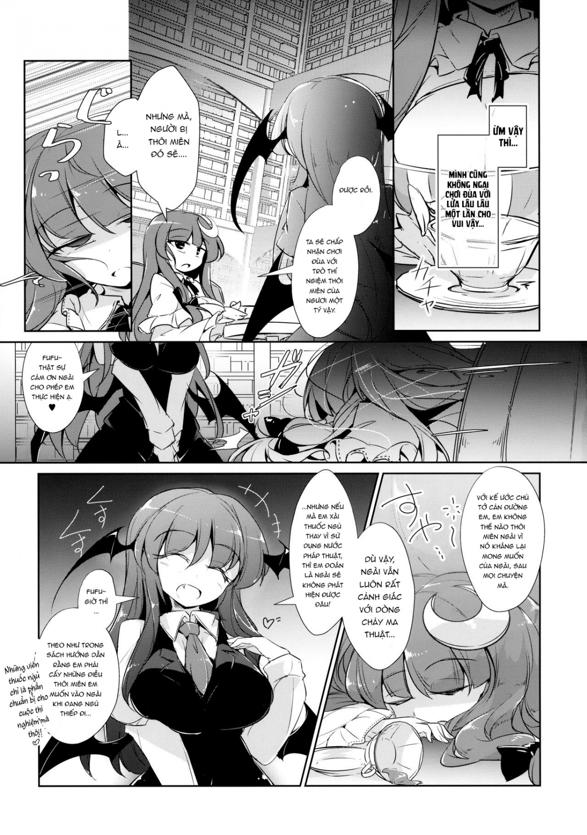 Đọc truyện hentai PatchouKoa Nyuuetsu Shujuu Gyakutenda (Touhou Project) - Oneshot