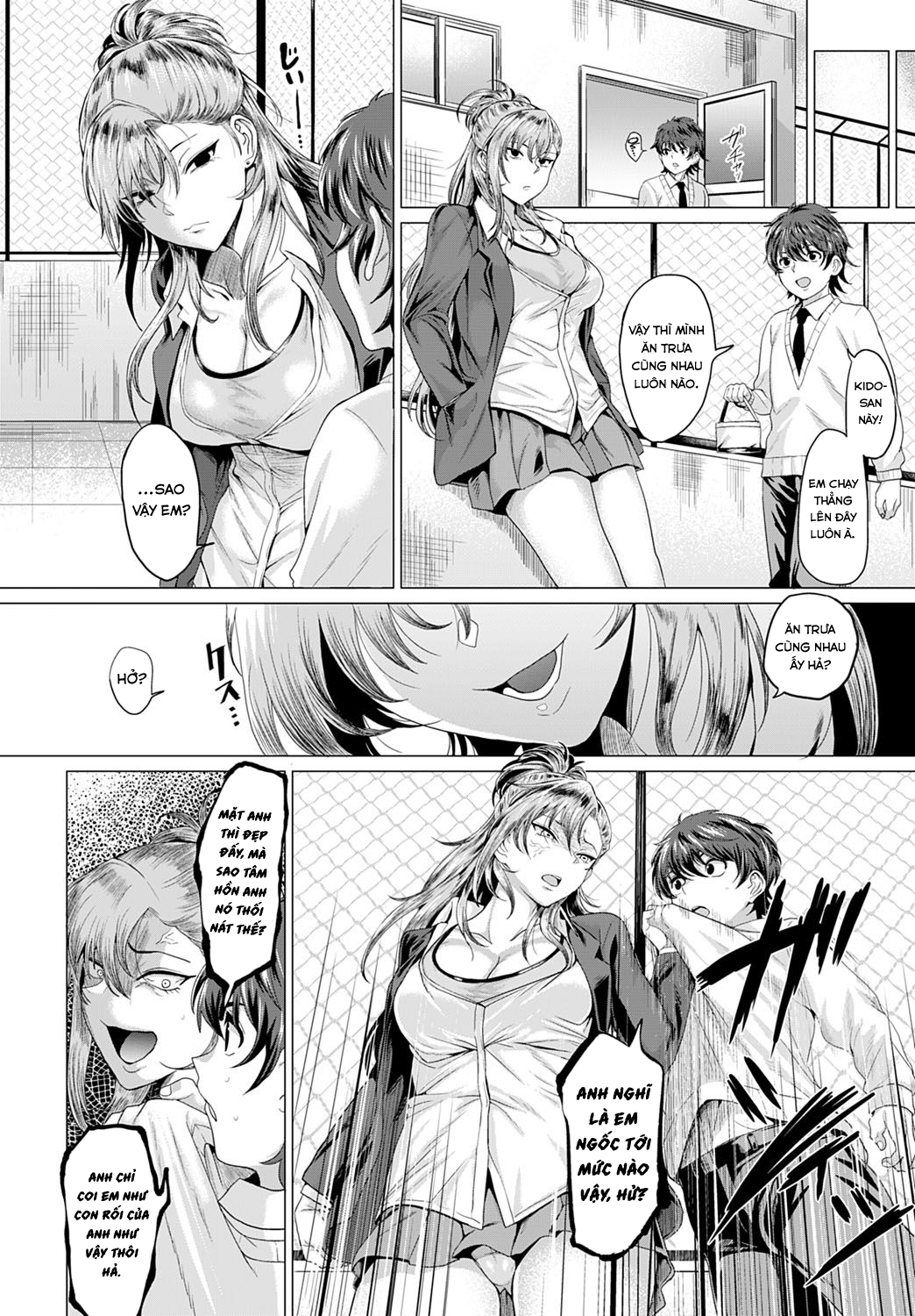 Đọc truyện hentai Boku to Furyou to Okujou de - Oneshot