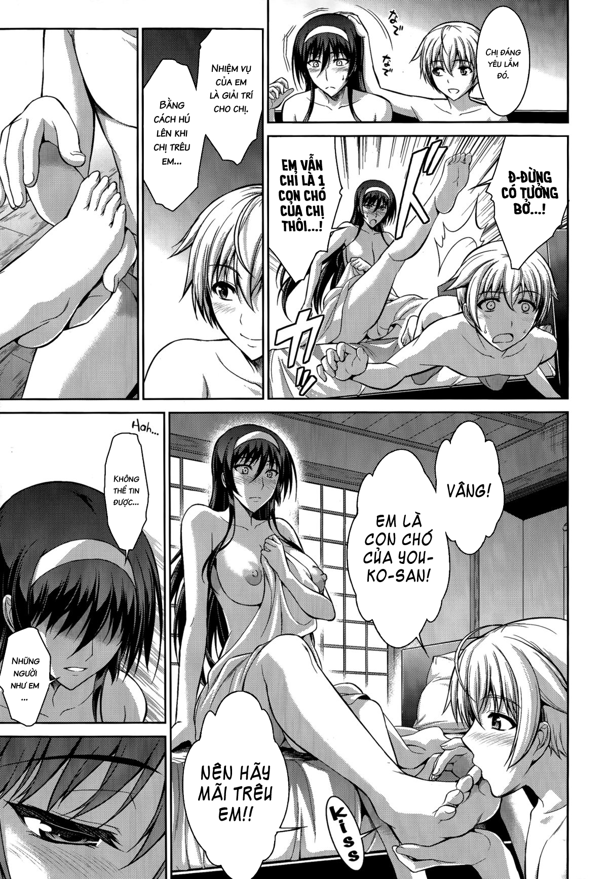 Đọc truyện hentai Để em sủa cho chị nghe - Chap 3