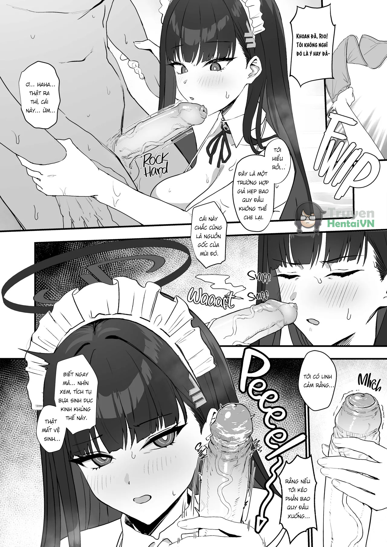 Đọc truyện hentai Tsukatsuki Rio no Maid Seikatsu (Blue Archive) - Oneshot