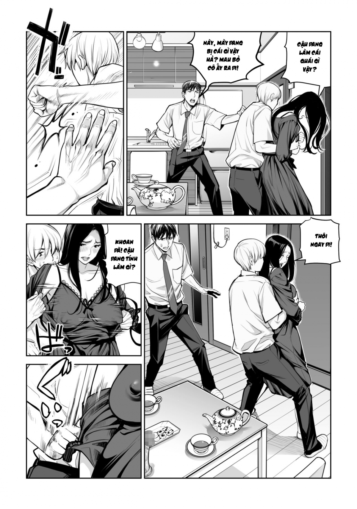 Đọc truyện hentai Kurokami Onna no Fudeoroshi ~Himitsu no Heya de Nakadashi Sasete Ageru wa~ - Oneshot