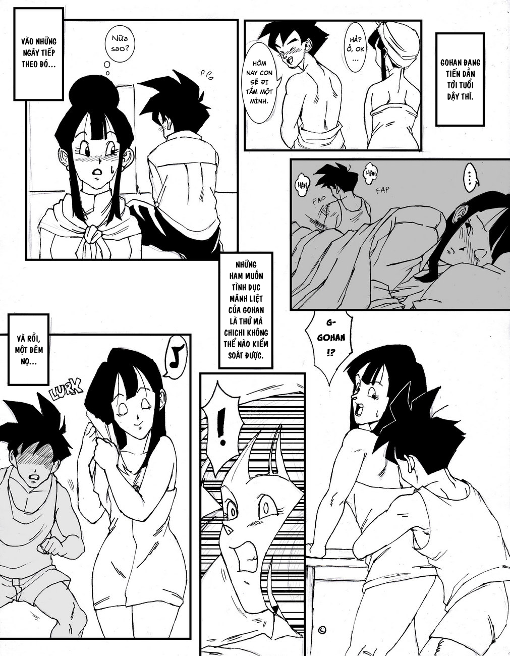 Đọc truyện hentai Chichi và Gohan - Oneshot