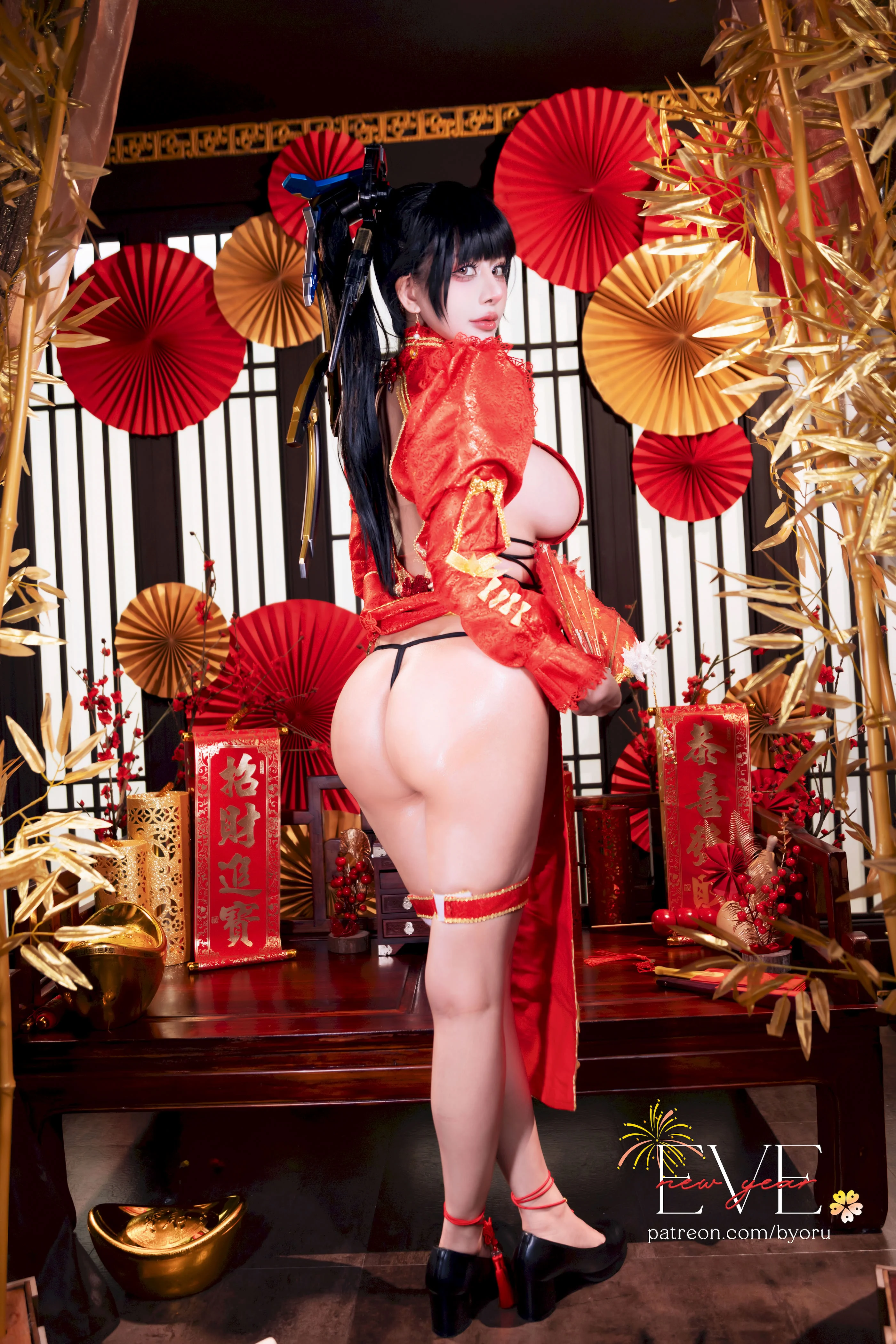 Đọc truyện hentai Tuyển tập Albums siêu phẩm Cosplay - Chap 1391 - Byoru - Eve New Year Qipao