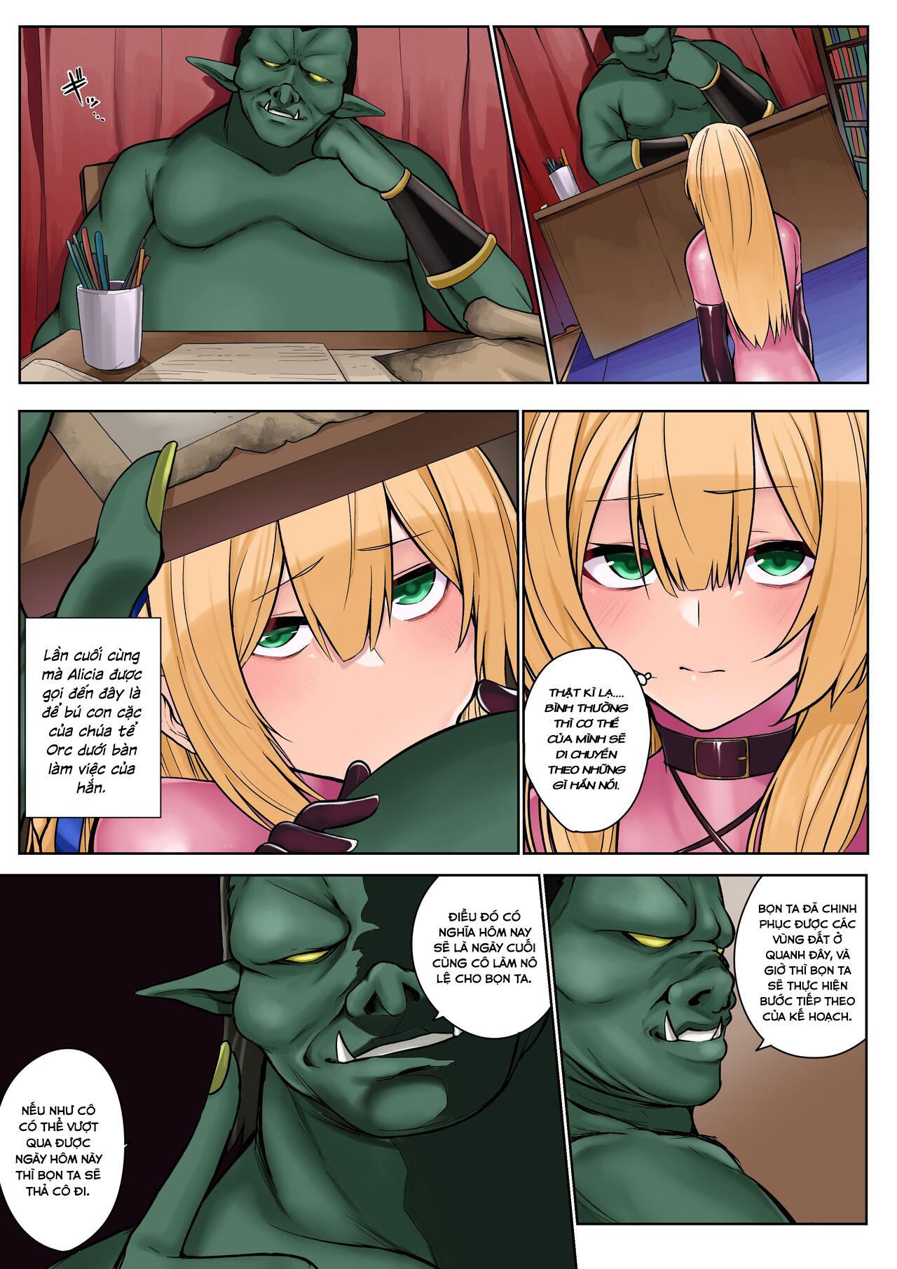 Đọc truyện hentai Himekishi Alicia no Junan -Orc-sama wa Himekishi o Tsukaima ni Shitai - Oneshot