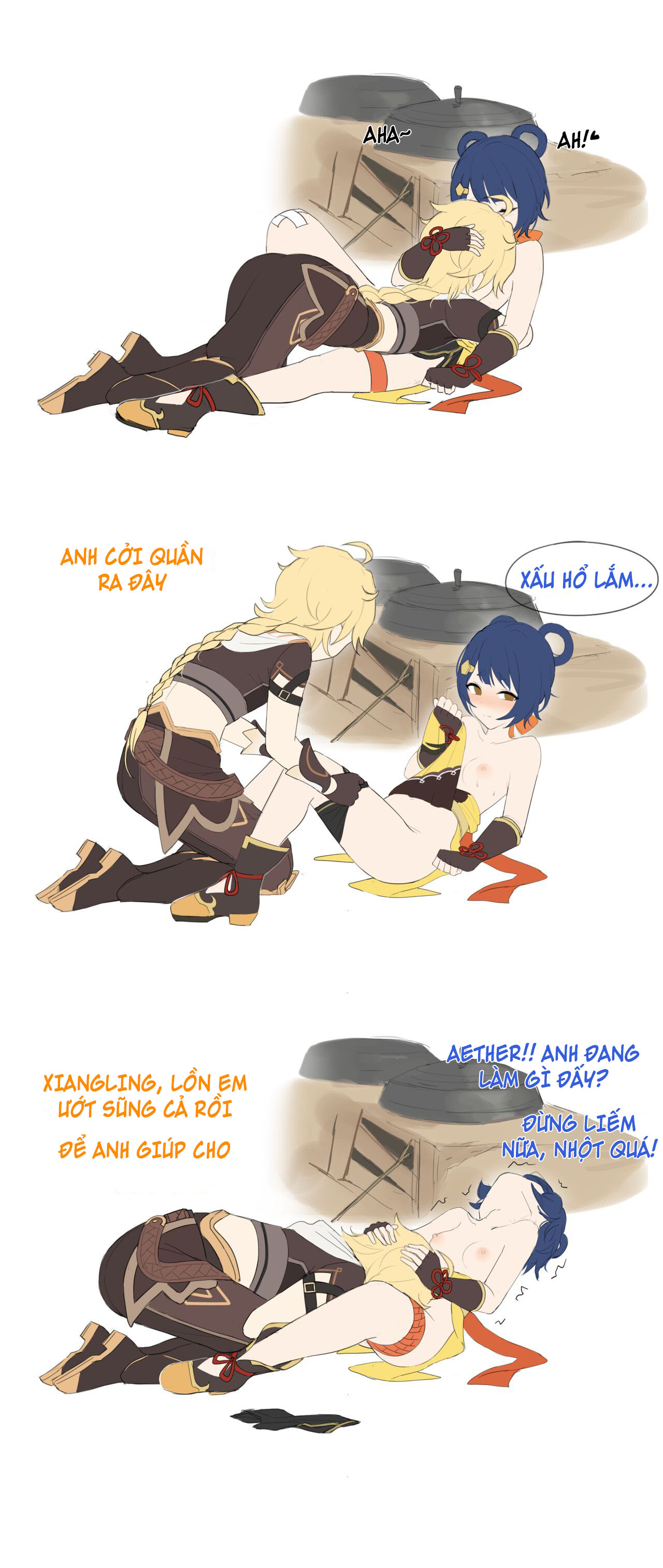 Đọc truyện hentai Xiangling sếch với Aether - Oneshot
