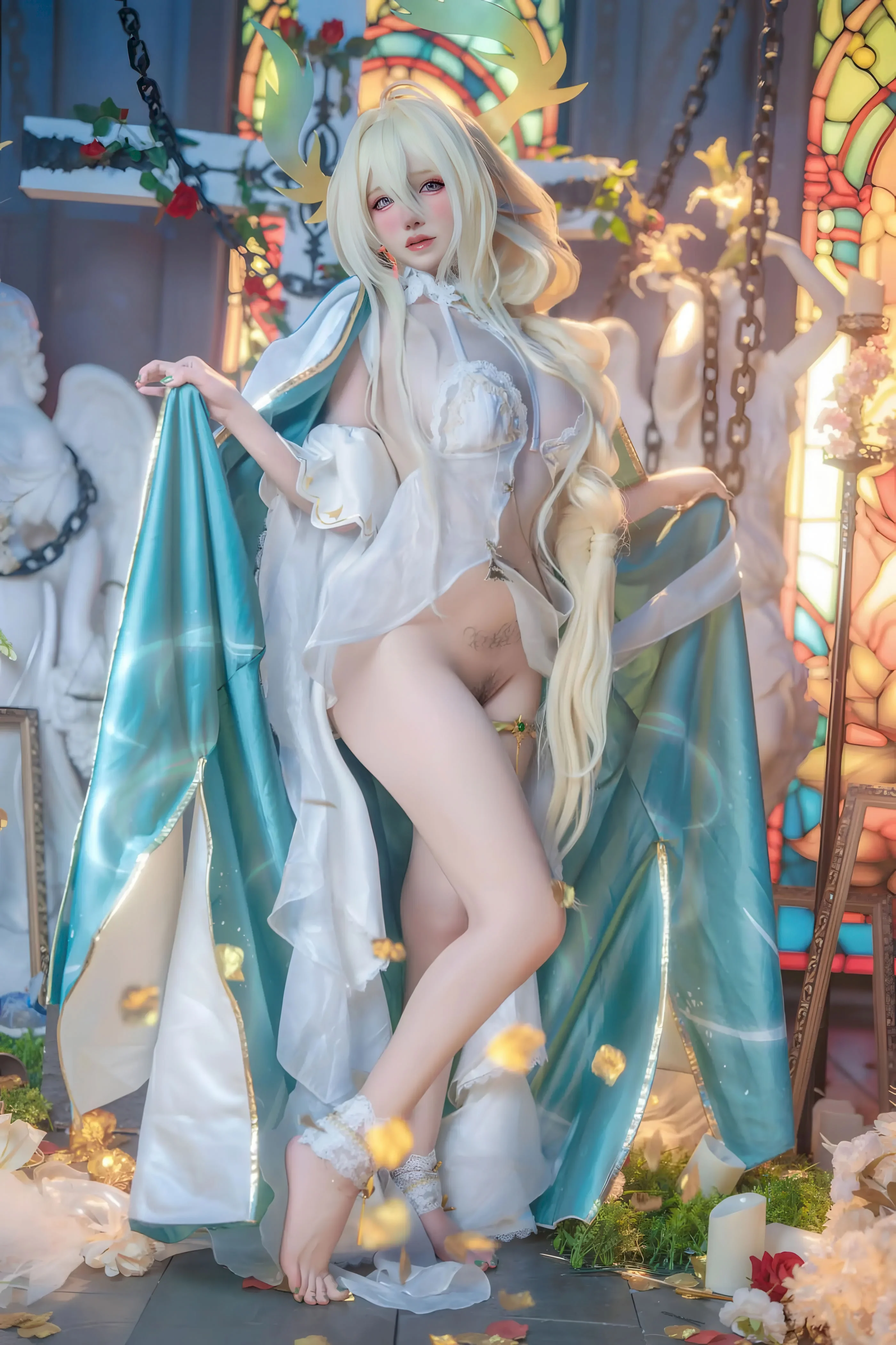 Đọc truyện hentai Tuyển tập Albums siêu phẩm Cosplay - Chap 1305 - Kaori - Golden Lion (Azur Lane)