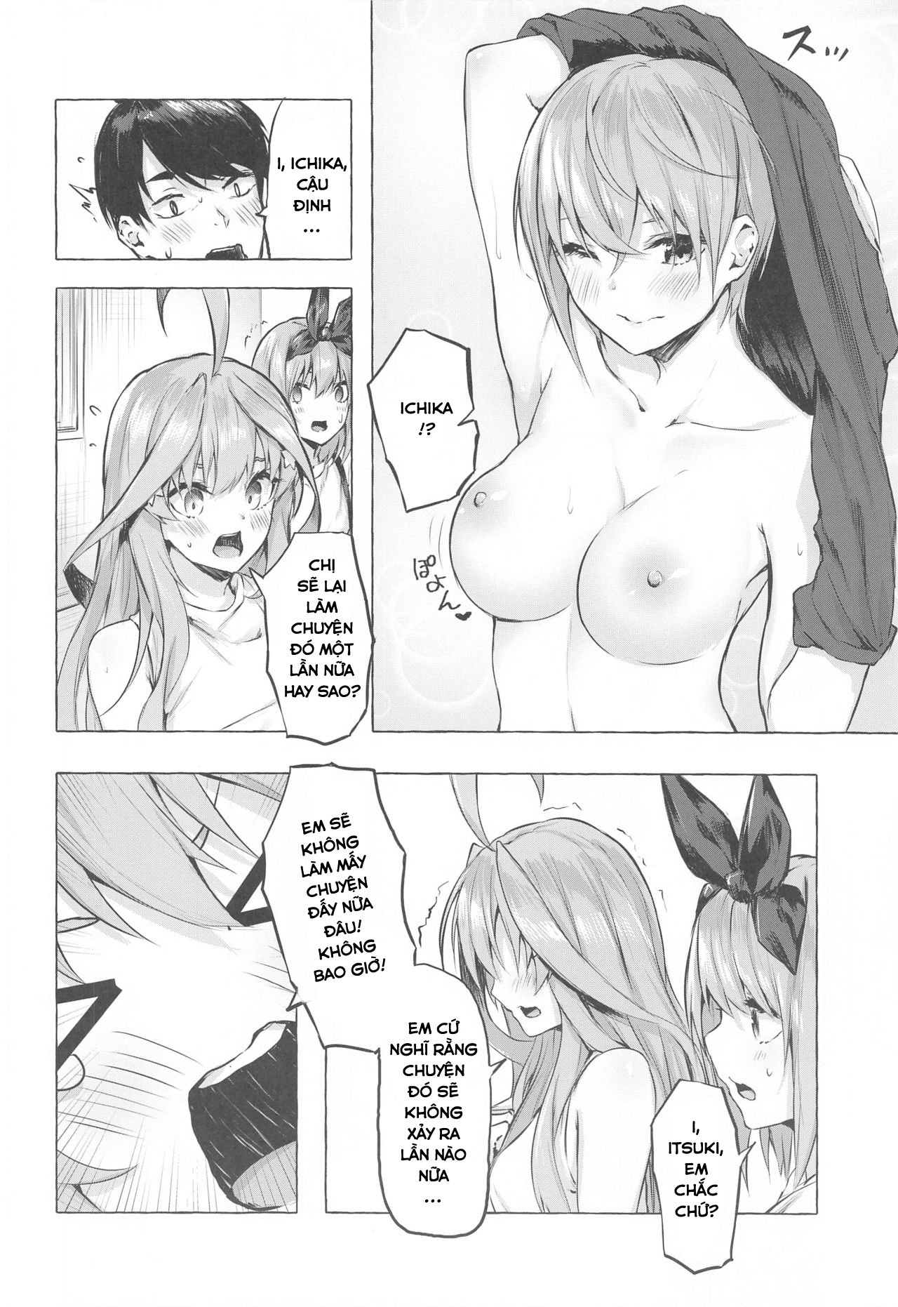Đọc truyện hentai Hanayome no Kakuritsu (Gotoubun no Hanayome) - Oneshot