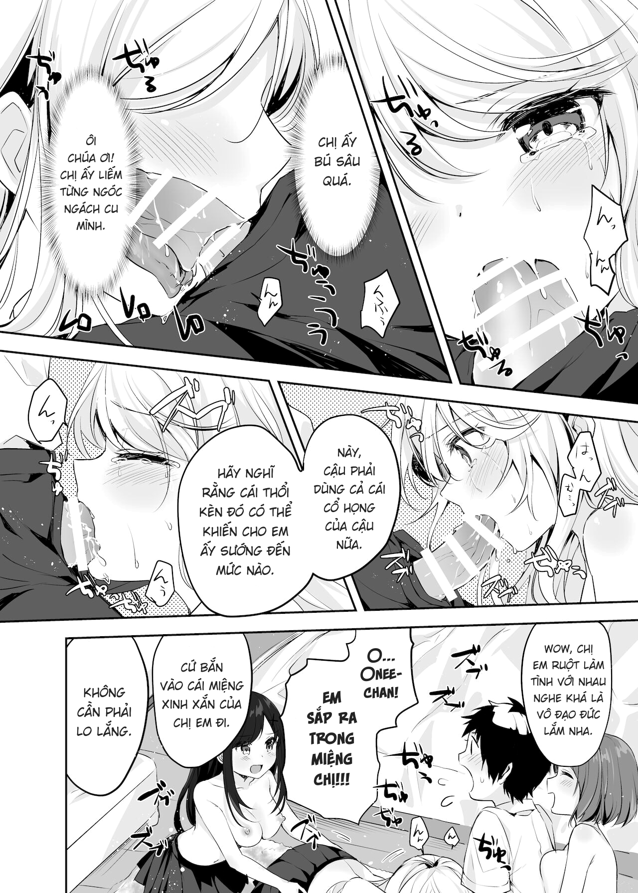 Đọc truyện hentai Họ tỉnh giấc khi tôi đang cố hiếp chị gái và bạn của bà ấy trong khi họ đang ngủ. - Oneshot