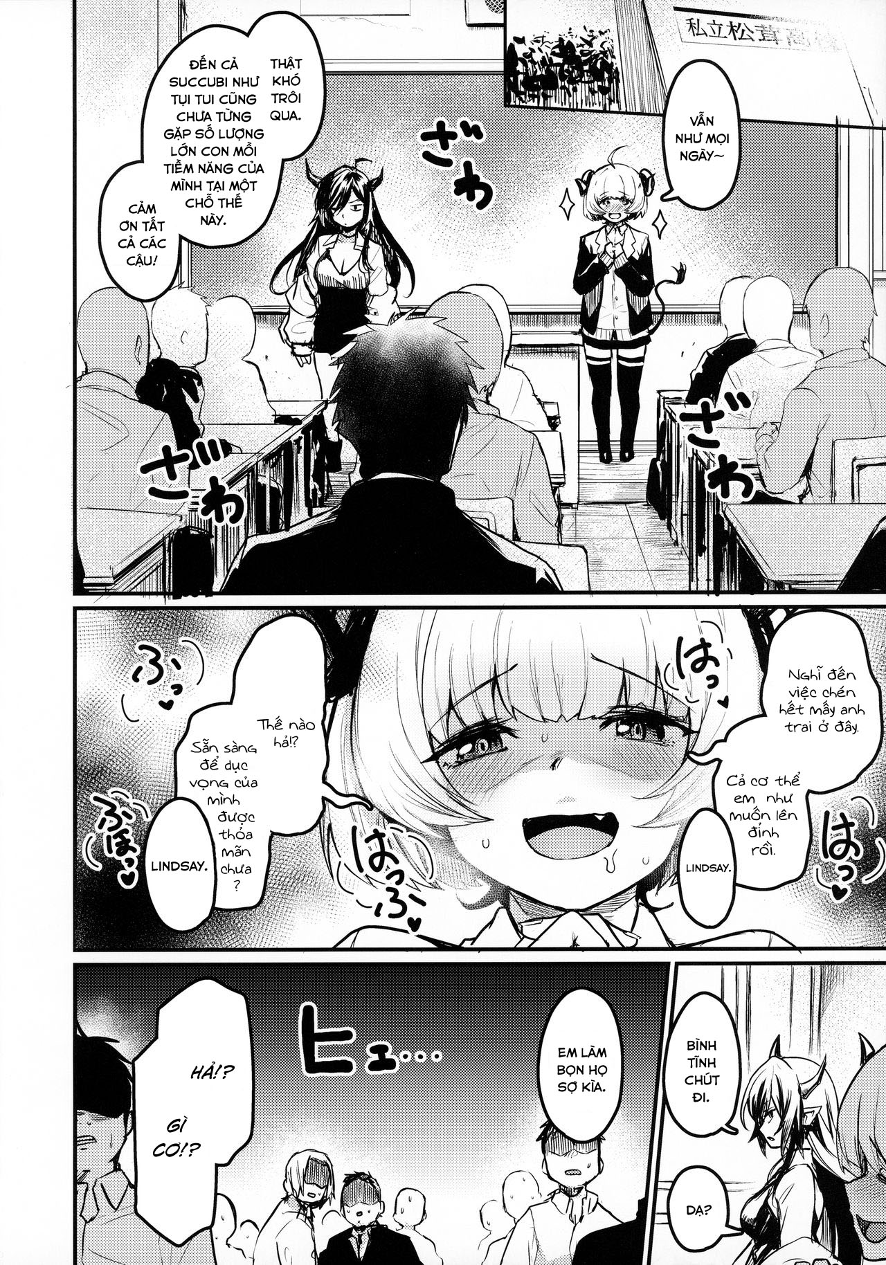 Đọc truyện hentai Succubi Chiếm Trường - Oneshot