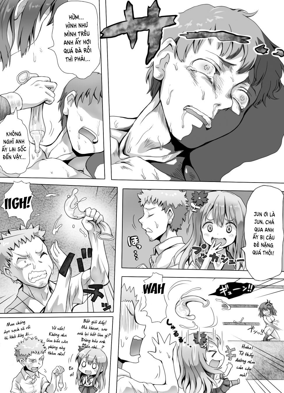 Đọc truyện hentai Naburi Tokidoki Shasei ~Kouhai no Joshi ni Makete Shasei Saserareta Ore~ - Chap 3