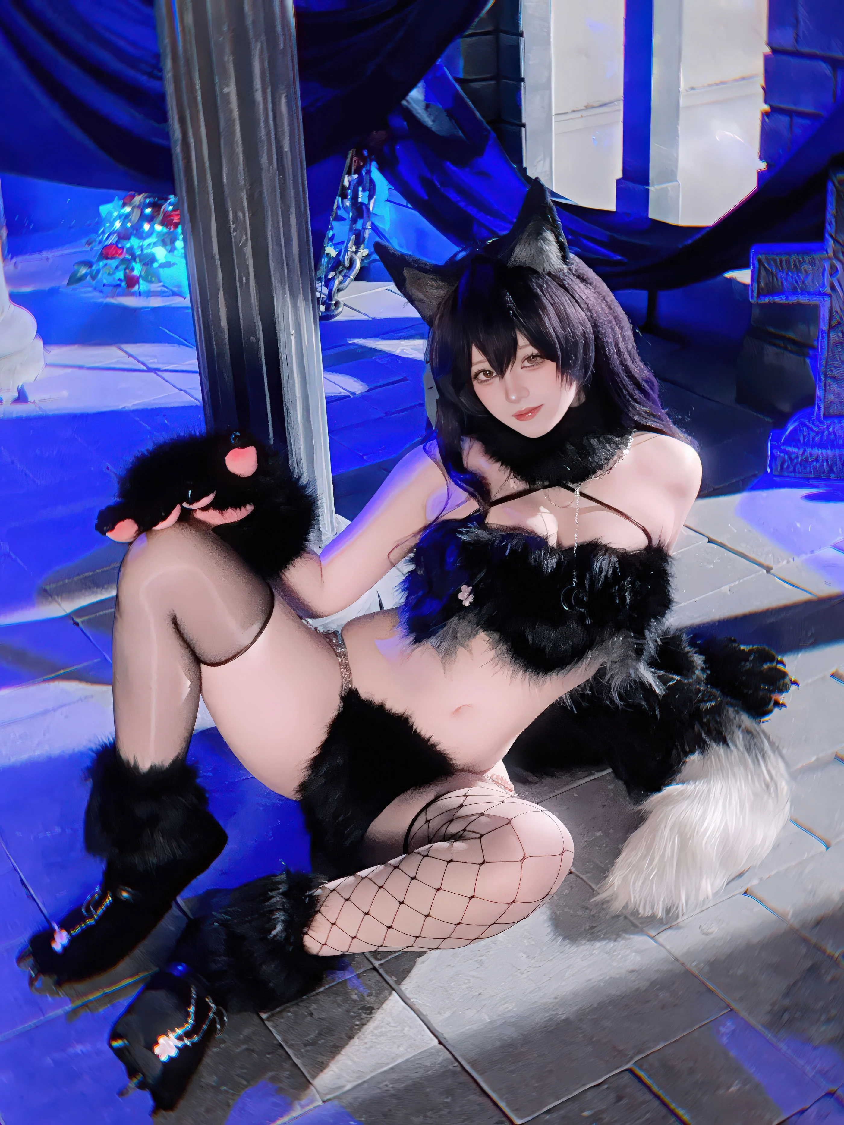 Đọc truyện hentai Tuyển tập Albums siêu phẩm Cosplay - Chap 1344 - Yukako - Azur Lane Atago Werewolf