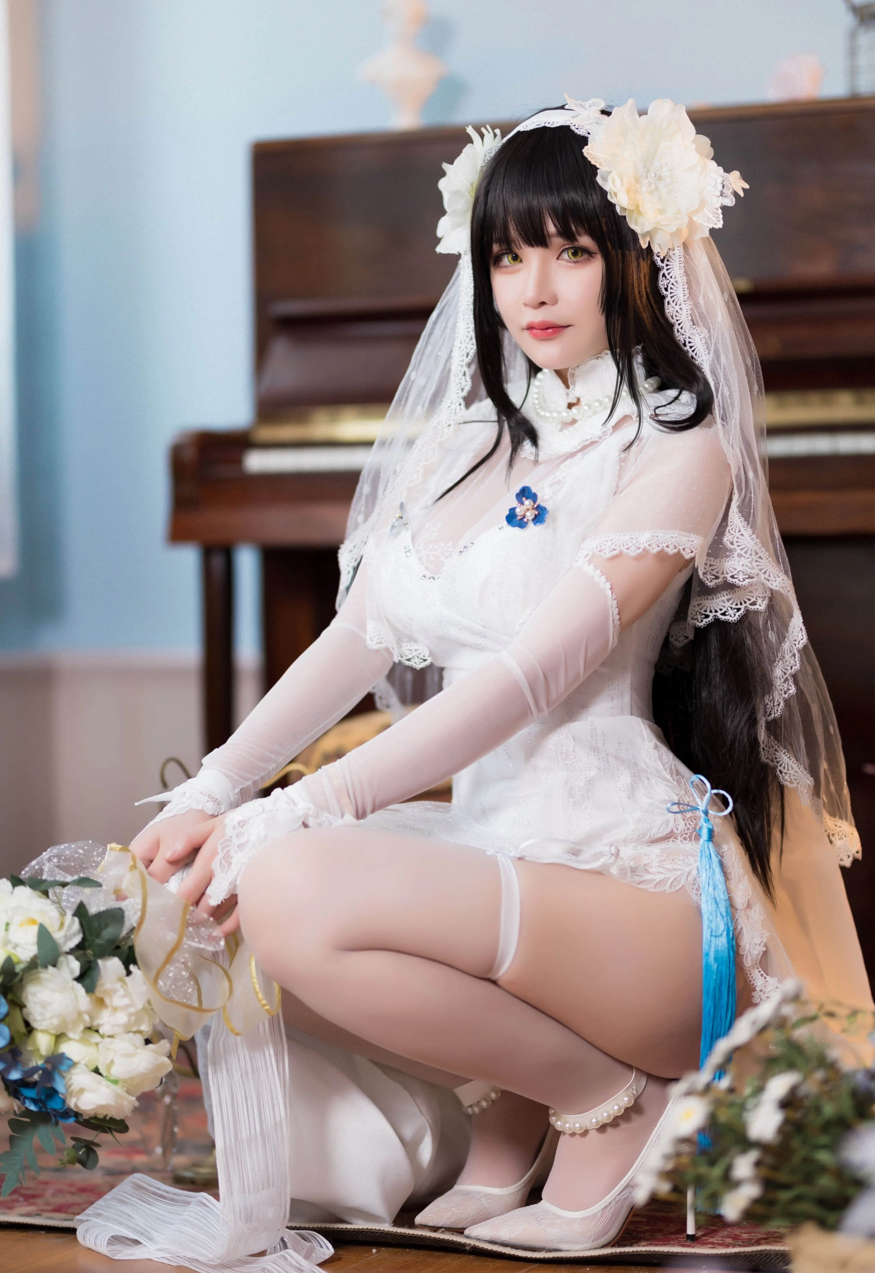 Đọc truyện hentai Tuyển tập Albums siêu phẩm Cosplay - Chap 827 - Qianyu - Yan Newlywed Sexy Bride