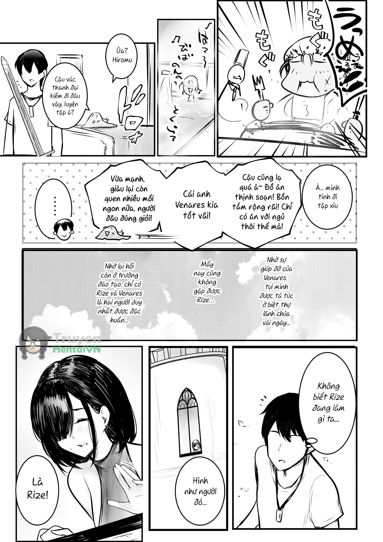 Đọc truyện hentai Onna Kishi Rize wa Koyoi mo Maotoko ni Dakareru 3 - Oneshot