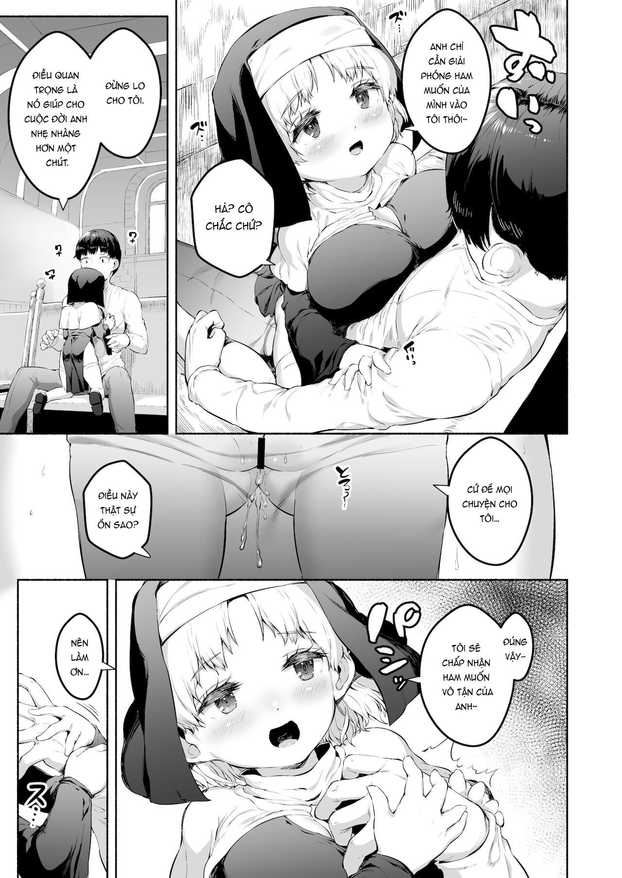 Đọc truyện hentai Ecchi na Zange o Sasete kureru Keiken na Loli Kyonyuu Sister-chan - Oneshot.