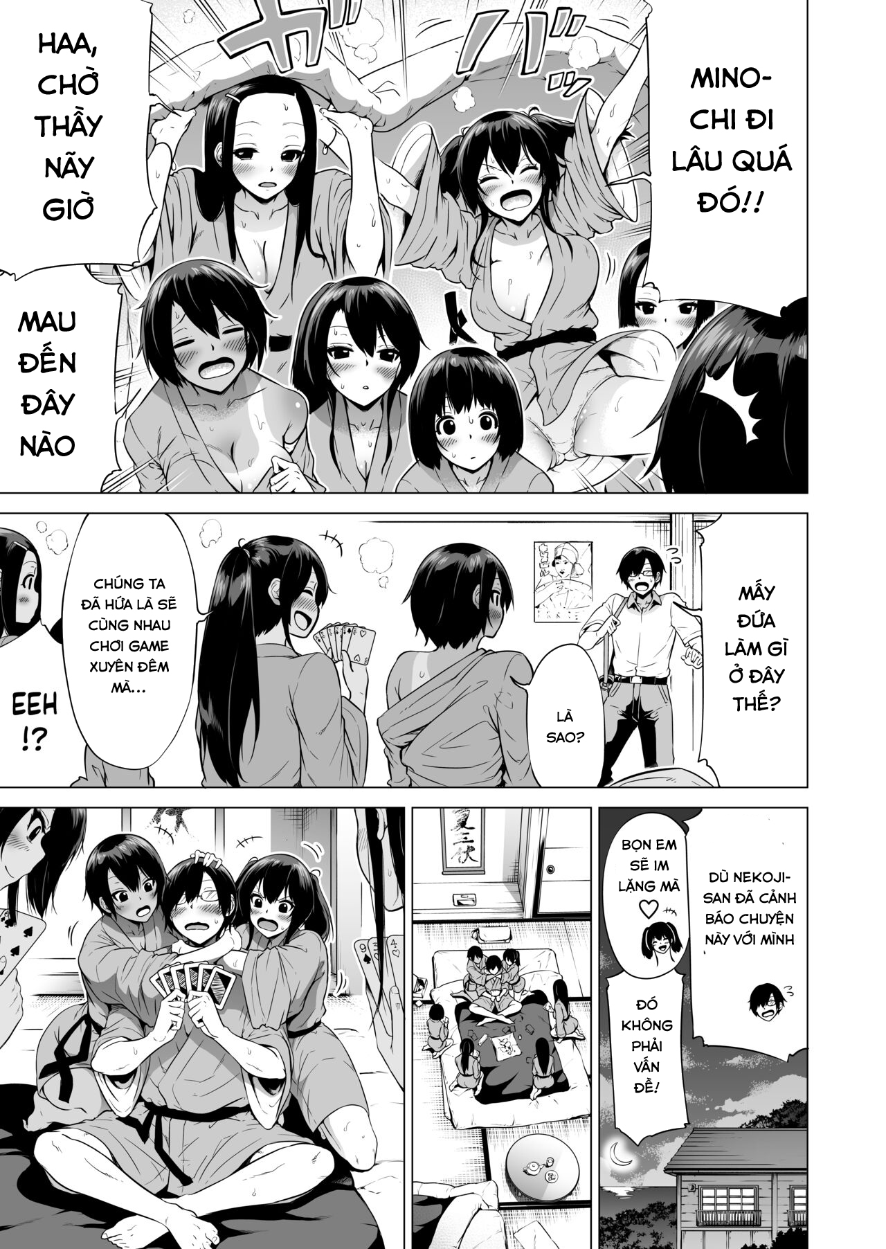 Đọc truyện hentai Nanaka no Rakuen ~Inaka no Gakkou de Bishoujo Harem - Chap 2 ~ Washing In The Hotspring