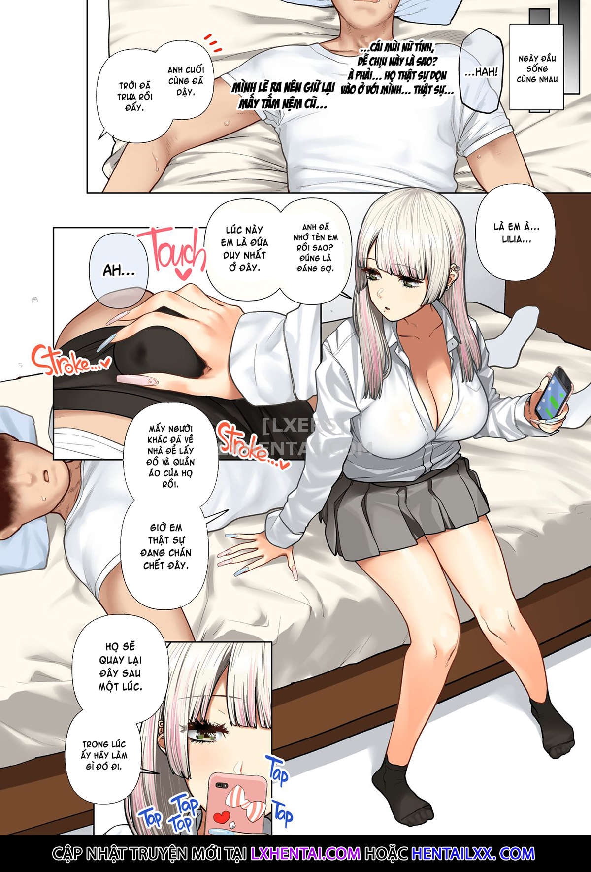 Đọc truyện hentai Oshikake Bakunyuu Gal Harem Seikatsu! - Oneshot