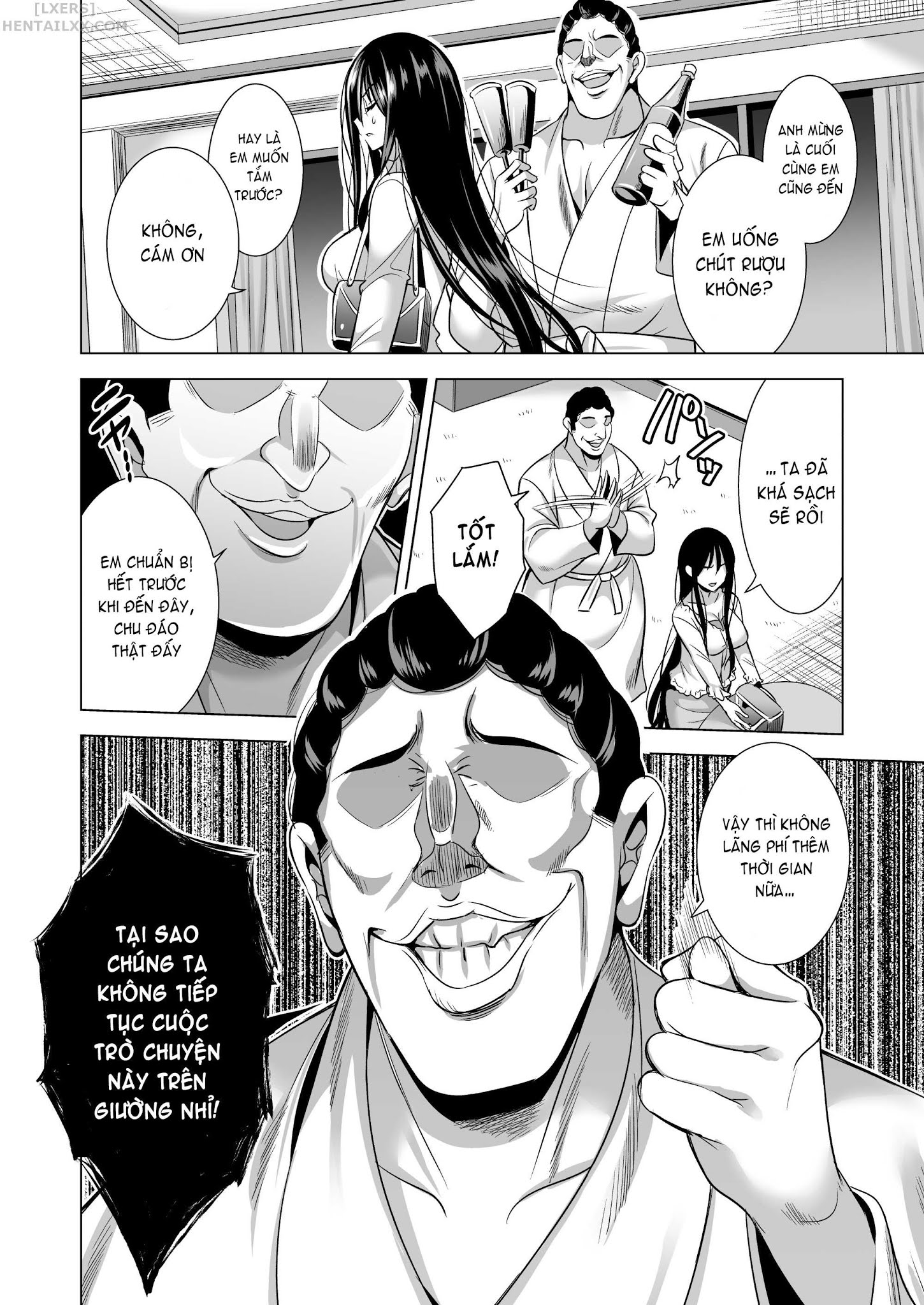 Đọc truyện hentai Tonight, I Will Service My Husbands Boss - Oneshot