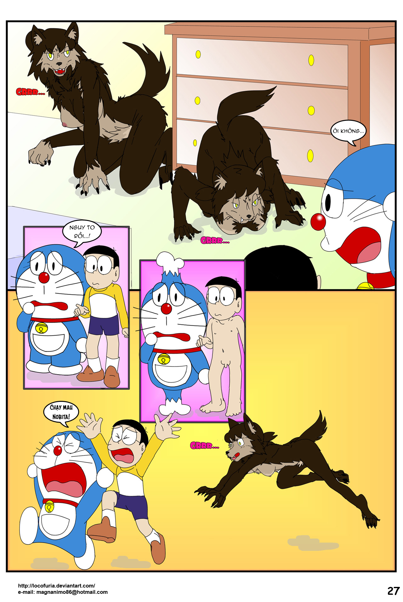 Đọc truyện hentai DORAEMON? - Vol 1 - Chap 2: Kem Người Sói