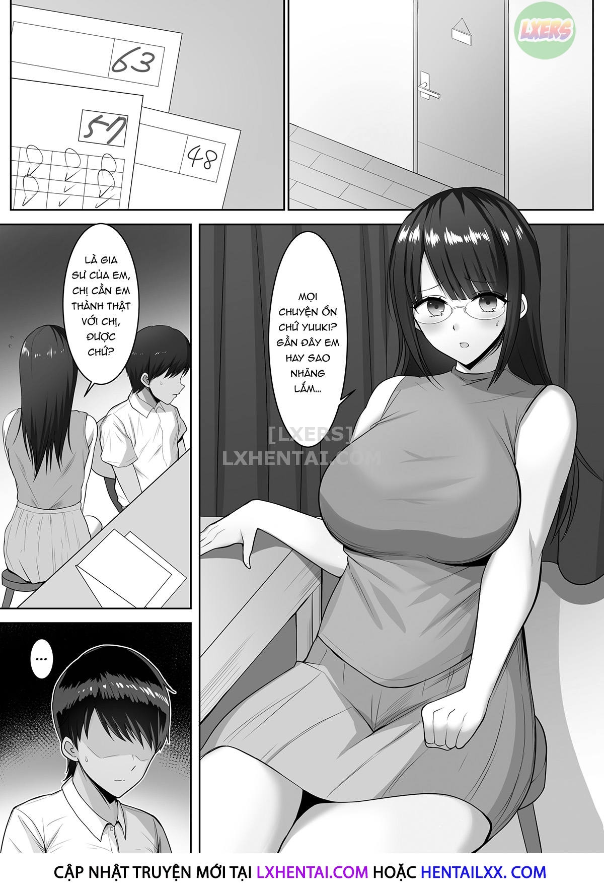 Đọc truyện hentai Bóp nát bộ ngực khủng của bà chị gia sư - Oneshot