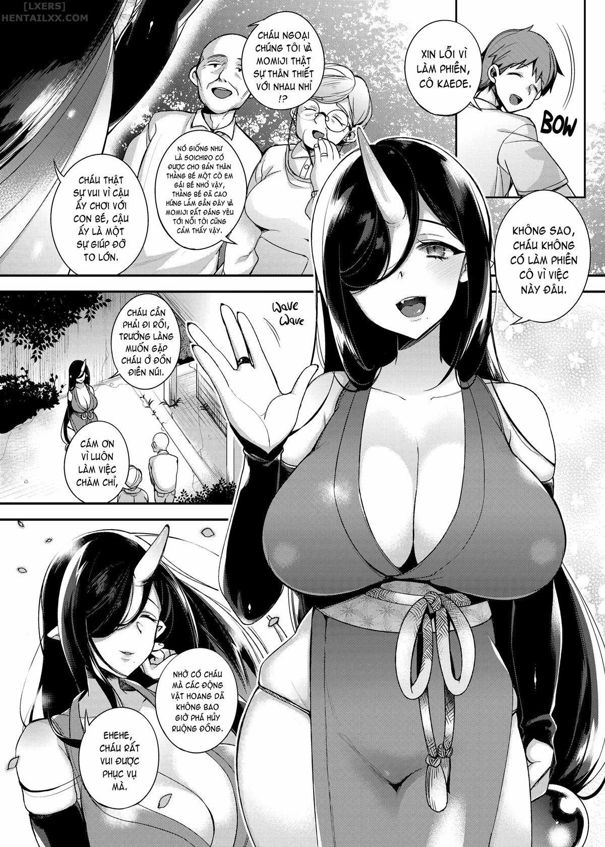 Đọc truyện hentai Hitonarazaru Oyomesama (Trọn bộ) - Chap 2: Mating with Oni - Daughter