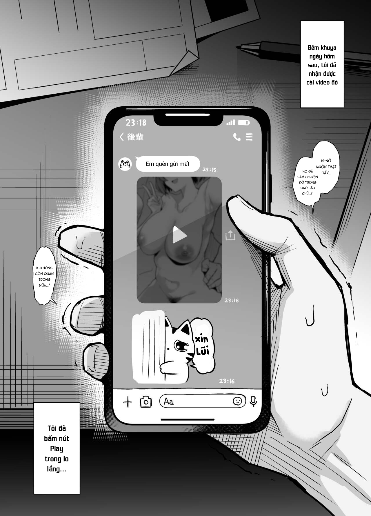 Đọc truyện hentai Gyaru Chukai Netorase - Oneshot