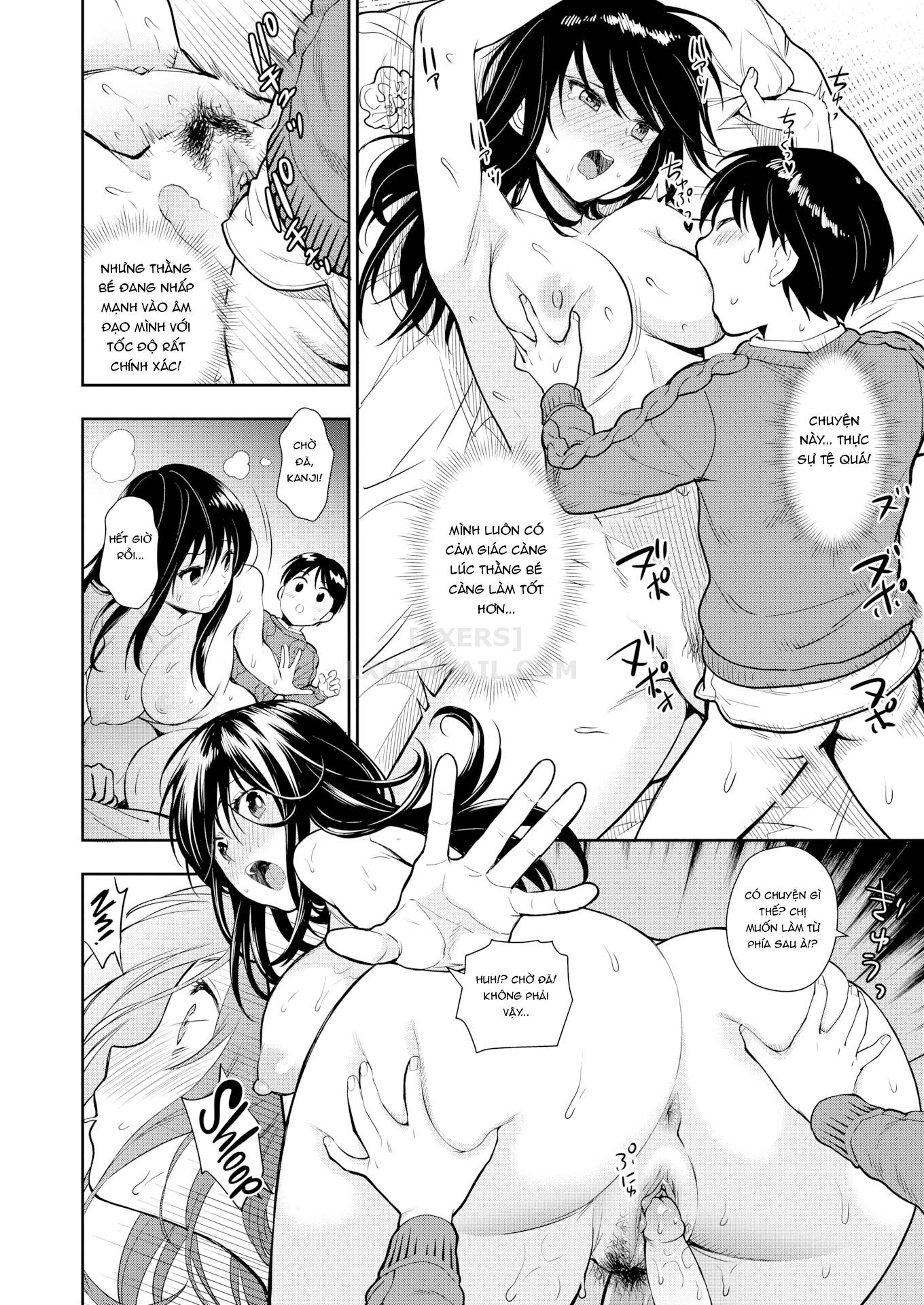 Đọc truyện hentai Doutei Otouto to Bitch Ane - Chap 8