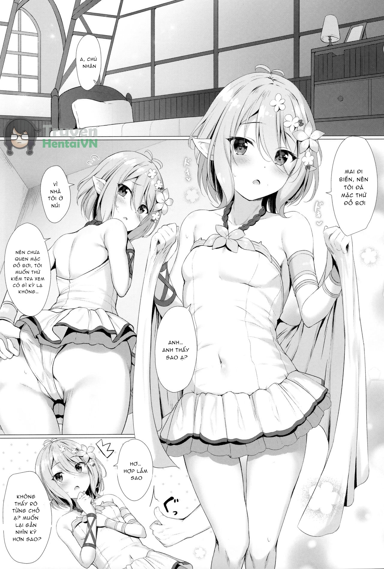 Đọc truyện hentai Arujisama, Mizugi no Jyusya ha Suki desuka? - Oneshot