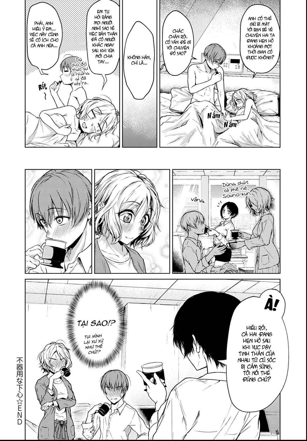 Đọc truyện hentai Bukiyou na Shitagokoro - Oneshot