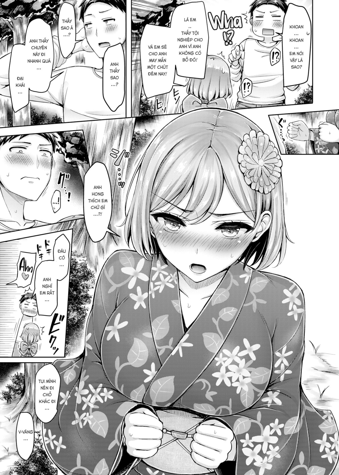 Đọc truyện hentai Cô Nàng Xinh Xắn và Anh Chàng May Mắn! - Oneshot
